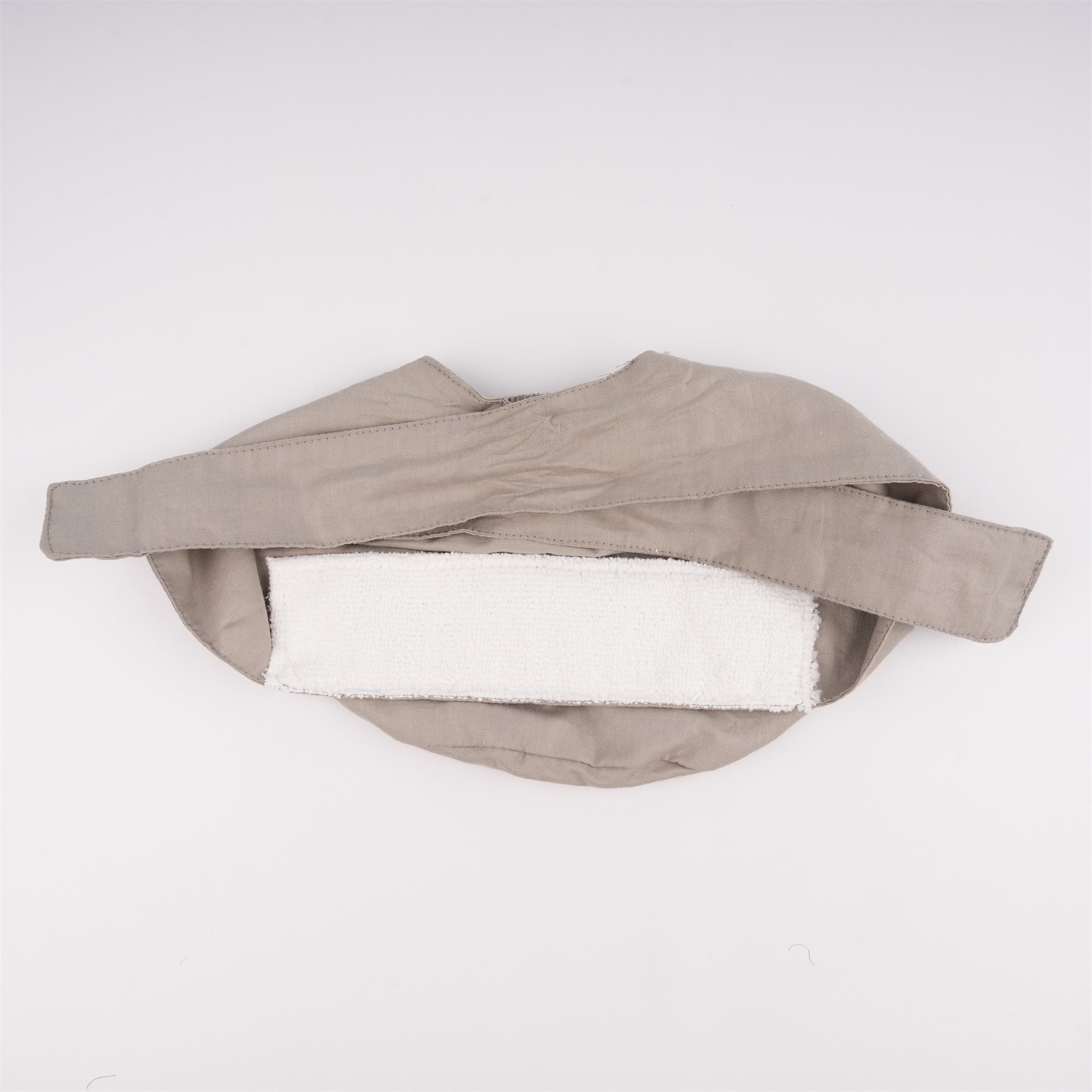 Grey Solid Cotton Surgical Scrub Cap - Tie-back Style