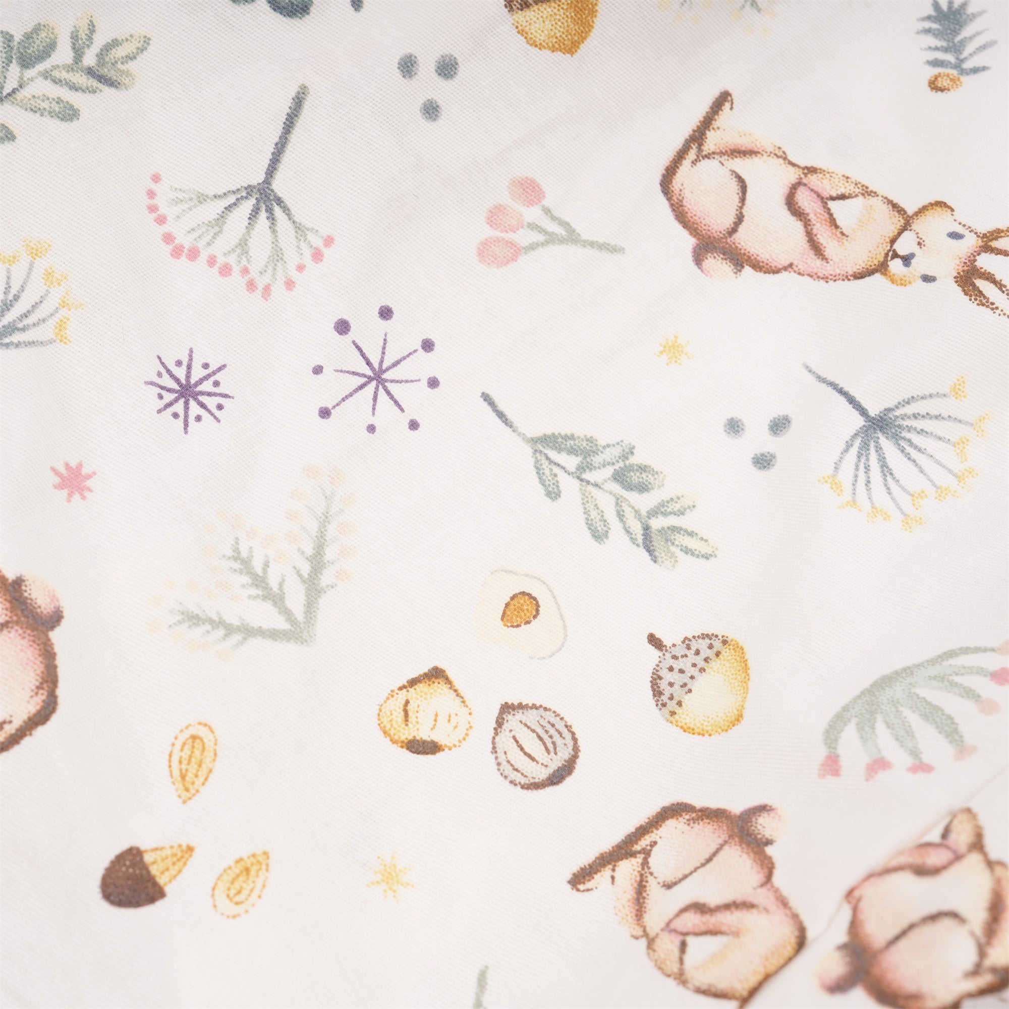 Bunny Flowers Ponytail Scrub Cap for long hair