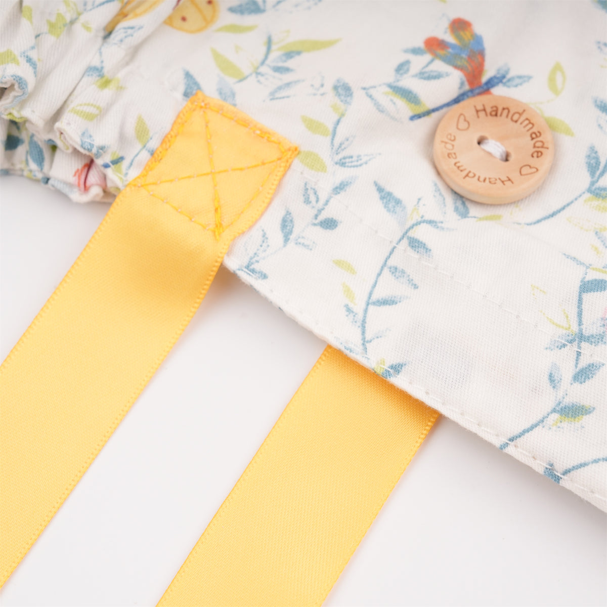 Dragonfly Leaves Cotton Ponytail Scrub Cap