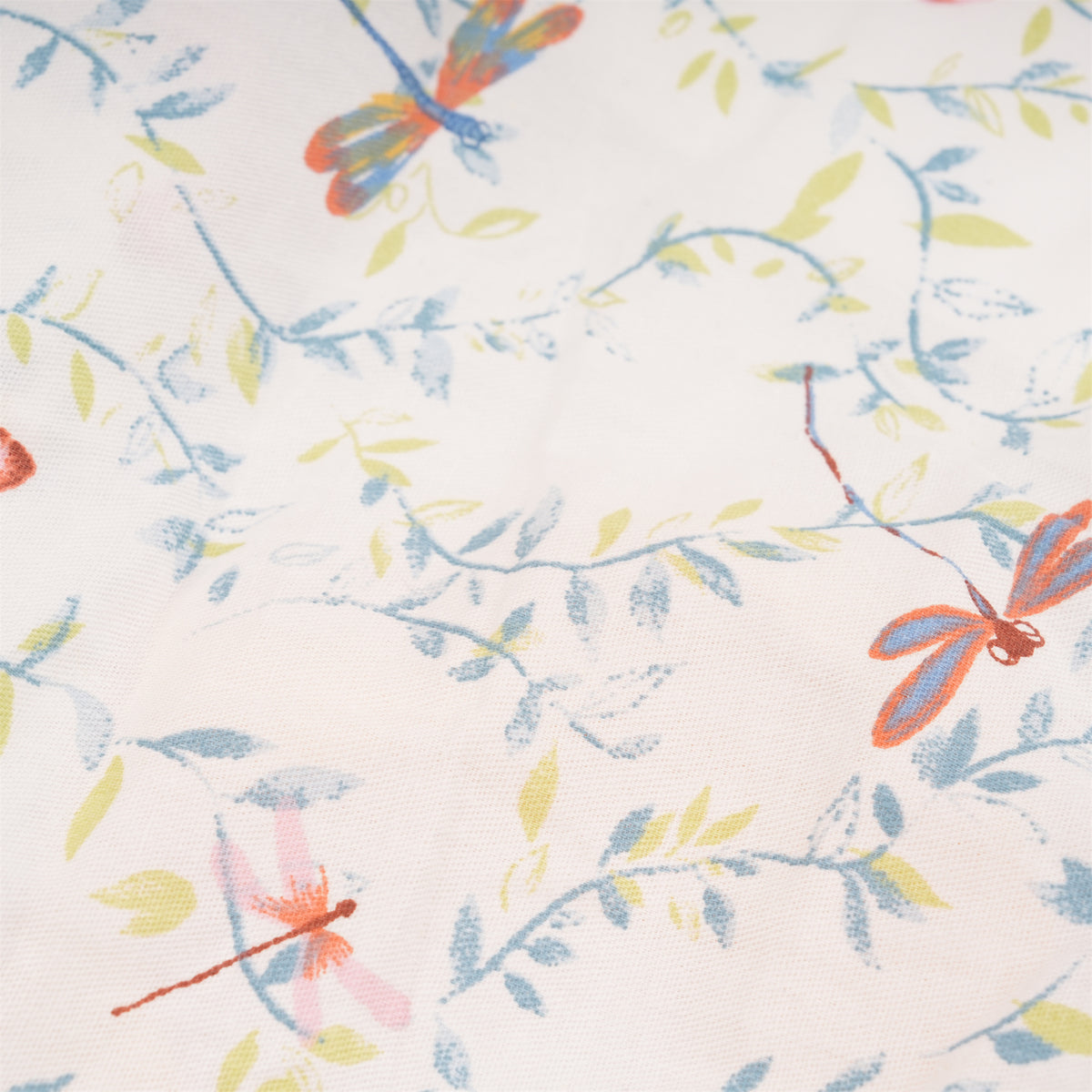 Dragonfly Leaves Cotton Ponytail Scrub Cap