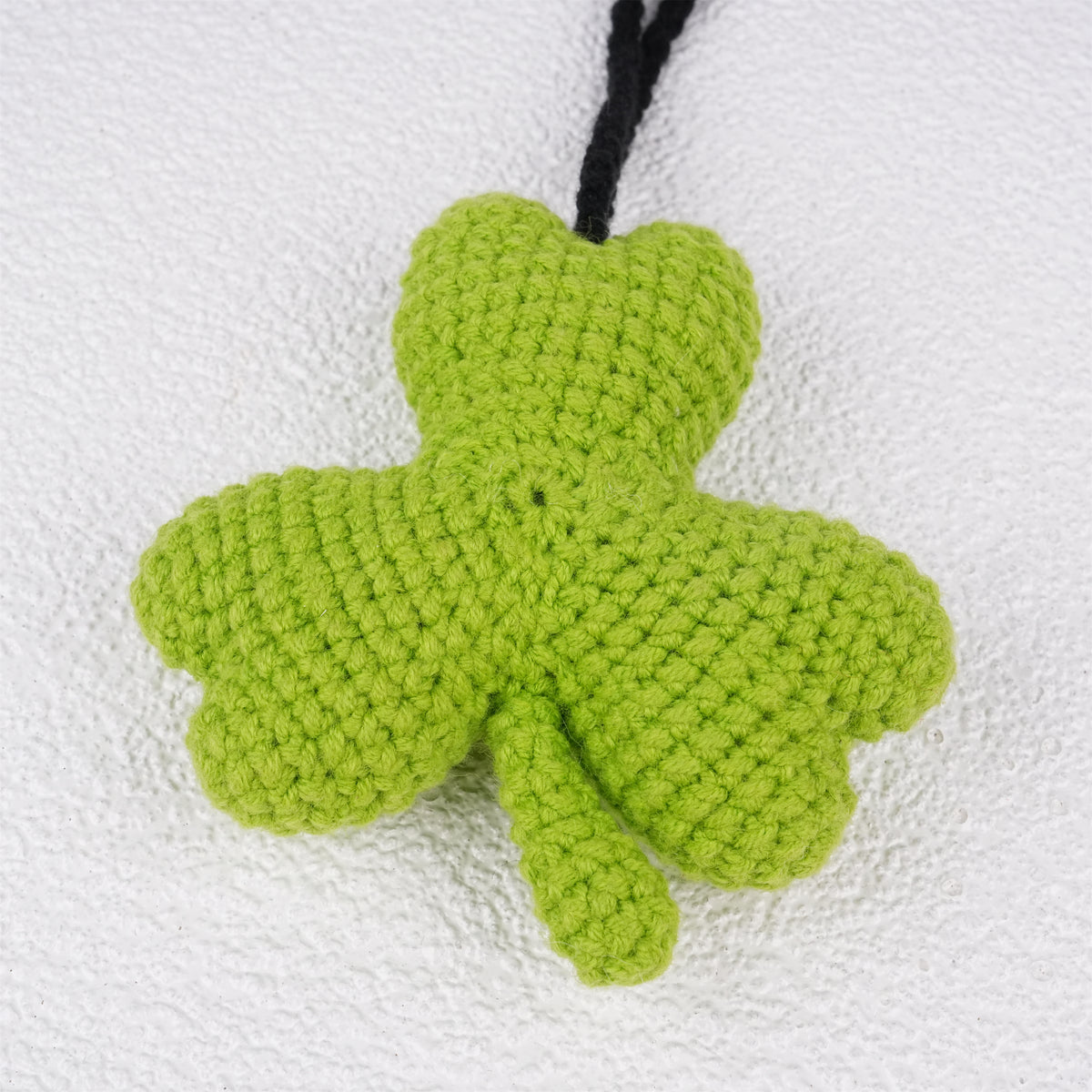 Crochet 3/4 Leaf Clover Car Mirror Hanging