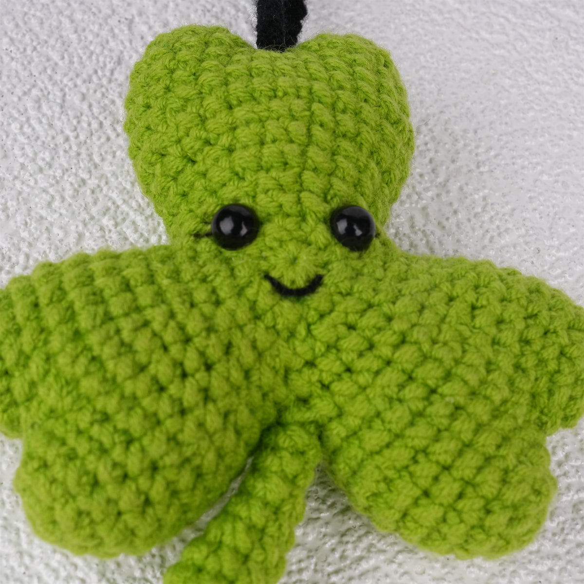 Crochet 3/4 Leaf Clover Car Mirror Hanging