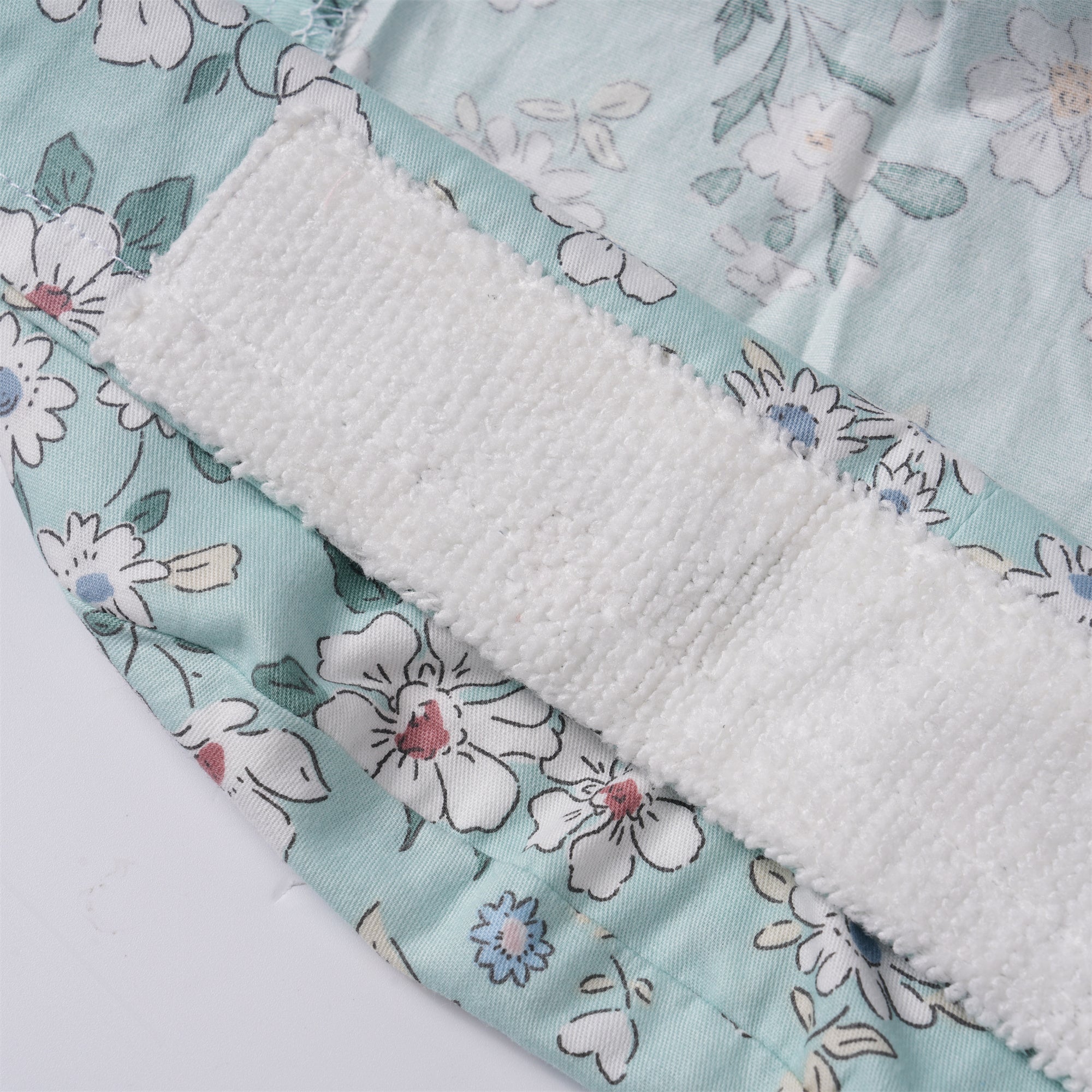 Cotton Ponytail Scrub Cap Handmade, Mint Green OR Hat