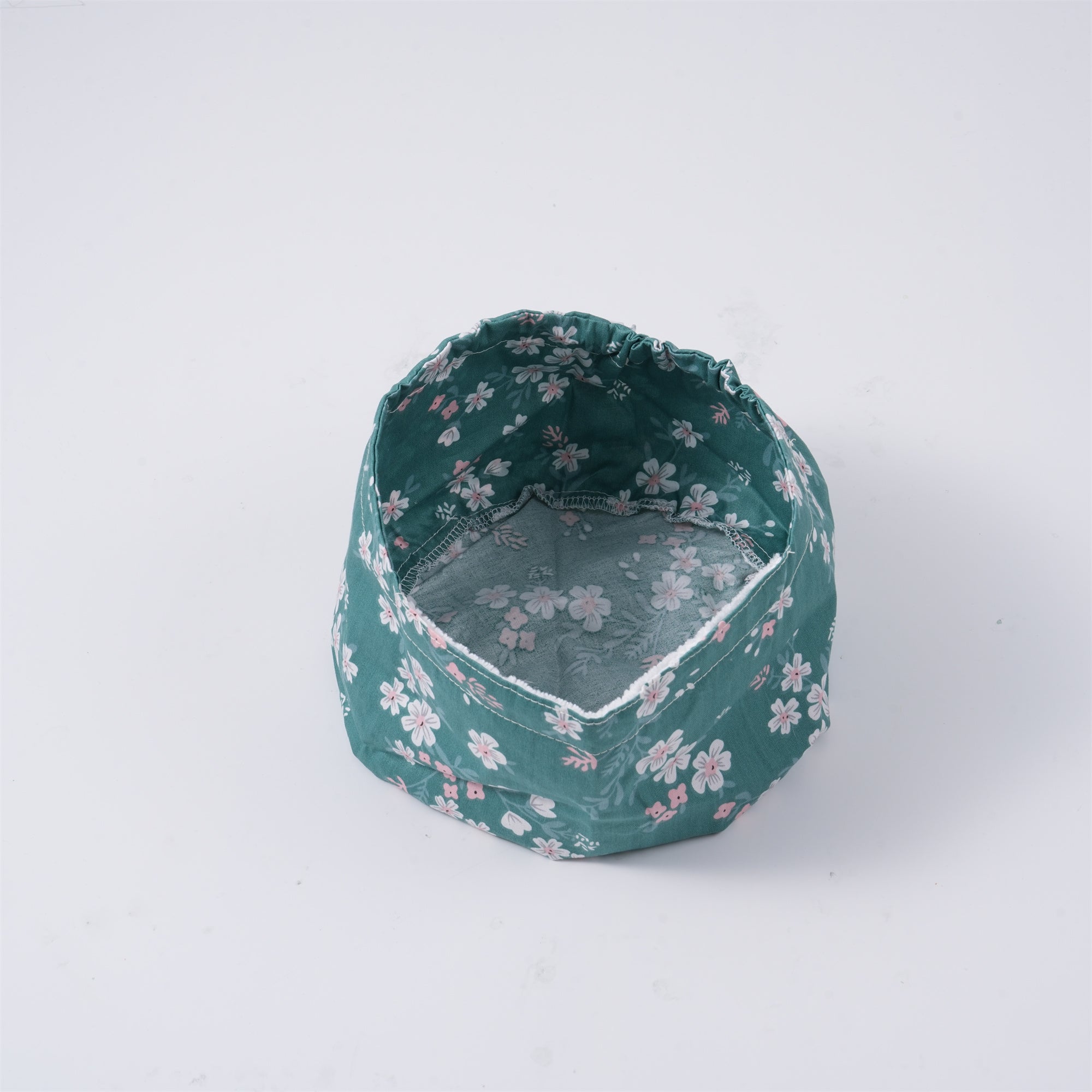 Cherry Blooms Surgical Scrub Cap, Handmade Cotton Tiebcak Surgery Cap