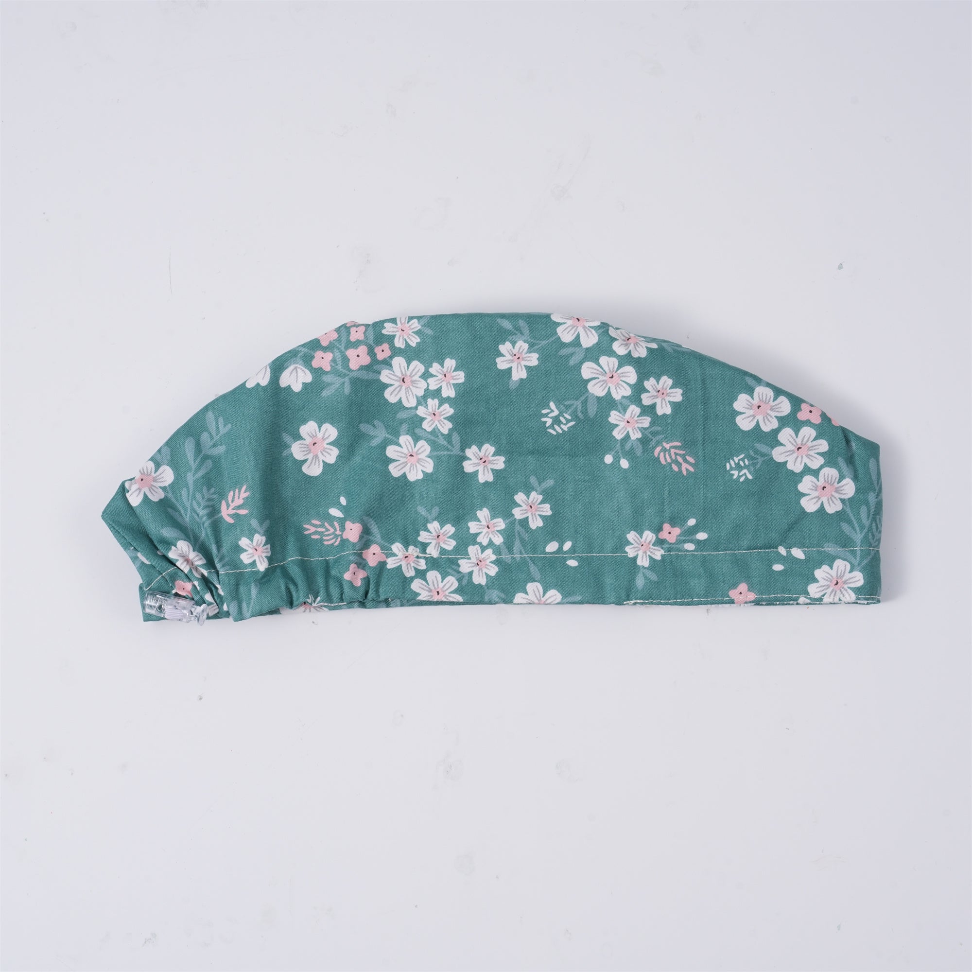 Cherry Blooms Surgical Scrub Cap, Handmade Cotton Tiebcak Surgery Cap