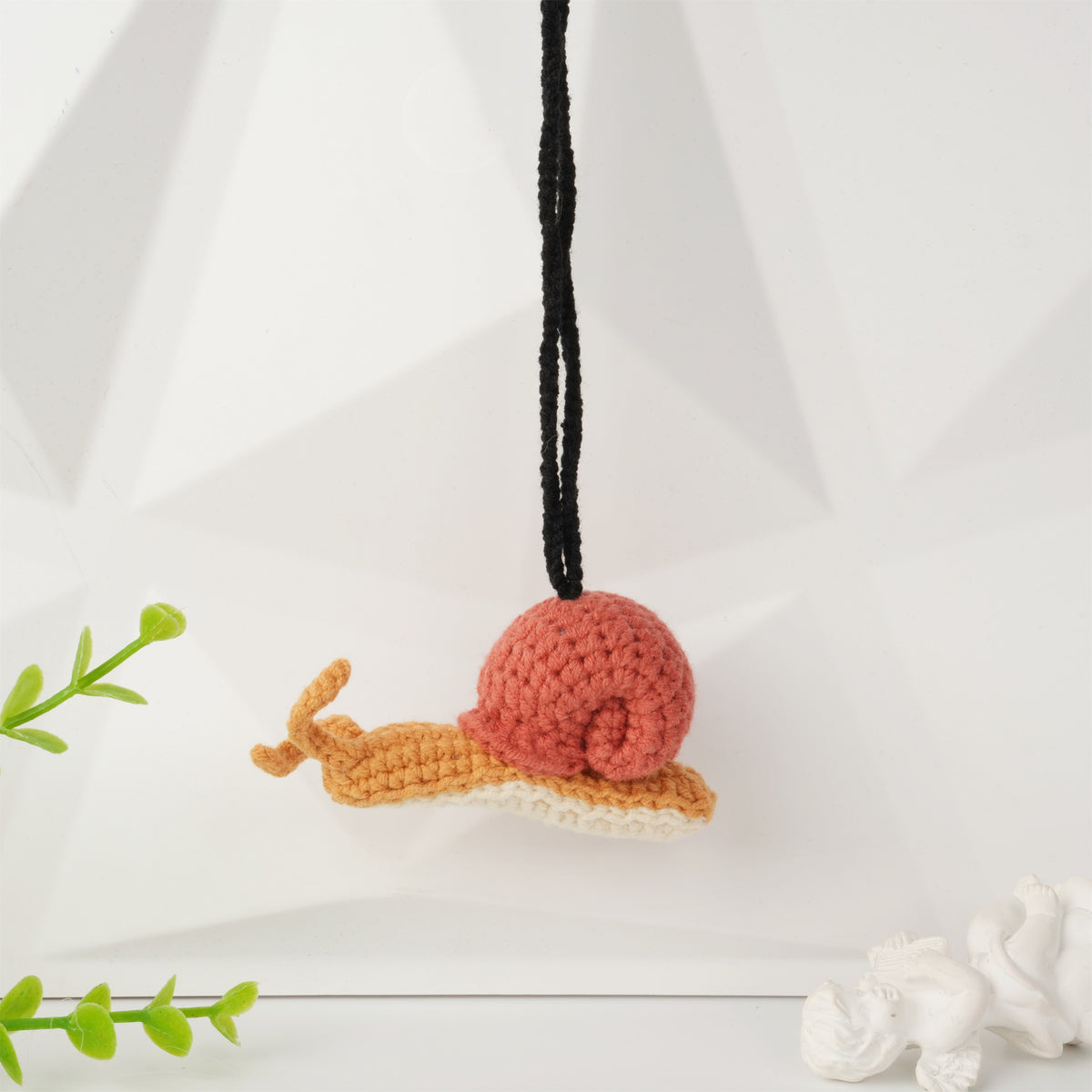 Crochet Snail Car Hanging