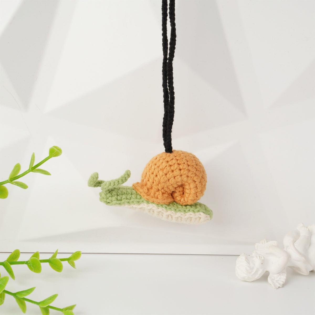 Crochet Snail Car Hanging