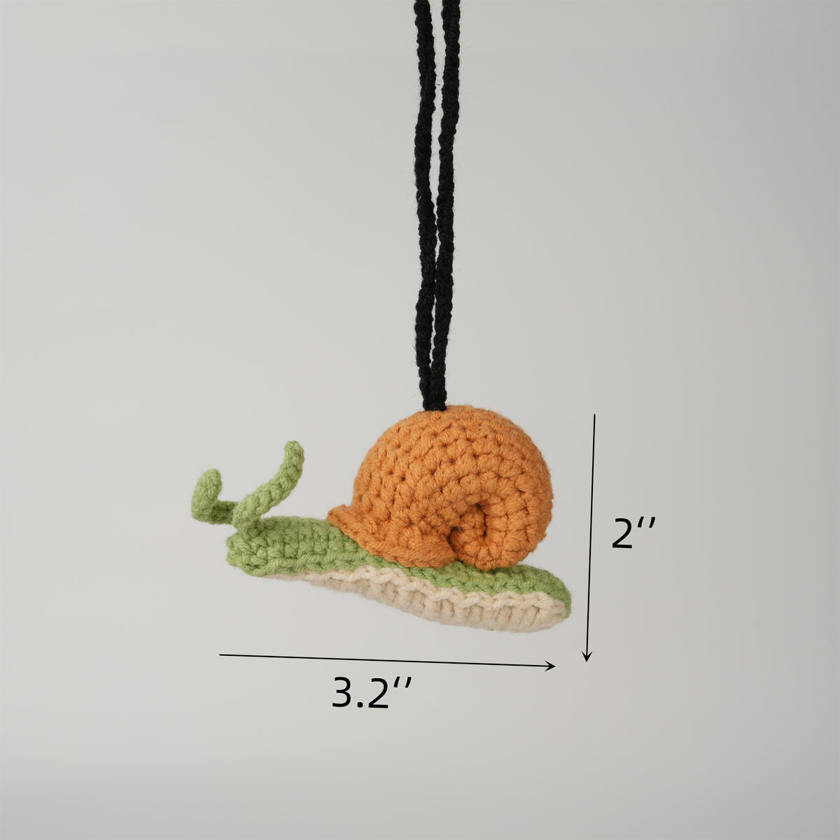 Crochet Snail Car Hanging