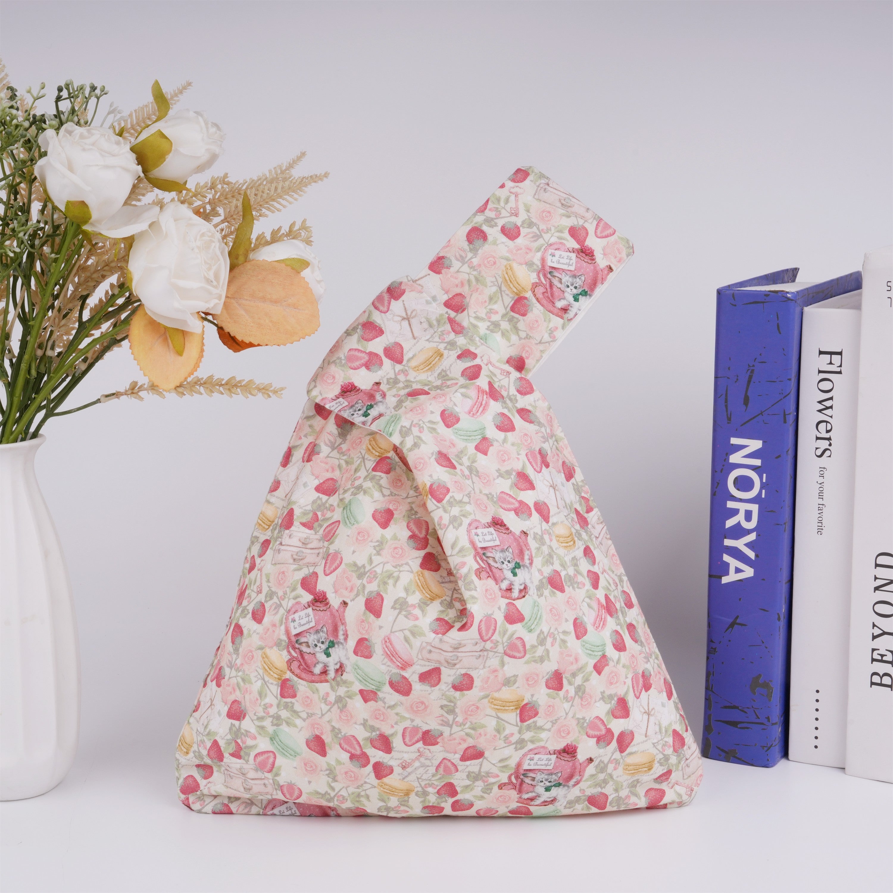 Sweet Doggy Cat Satin Knot Bag,Great for Wedding Guest,Bridesmaid Party,Birthday