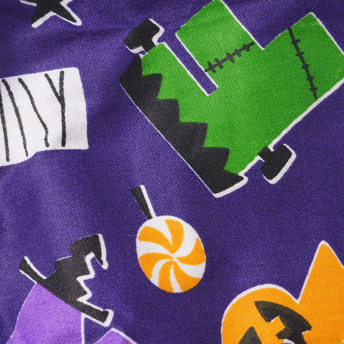 Spooky Halloween Letter Ponytail Scrub Cap