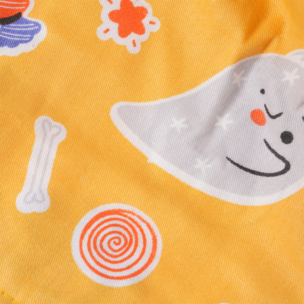 Cute Ghost Candy Ponytail Scrub Cap, Yellow Pink Optional