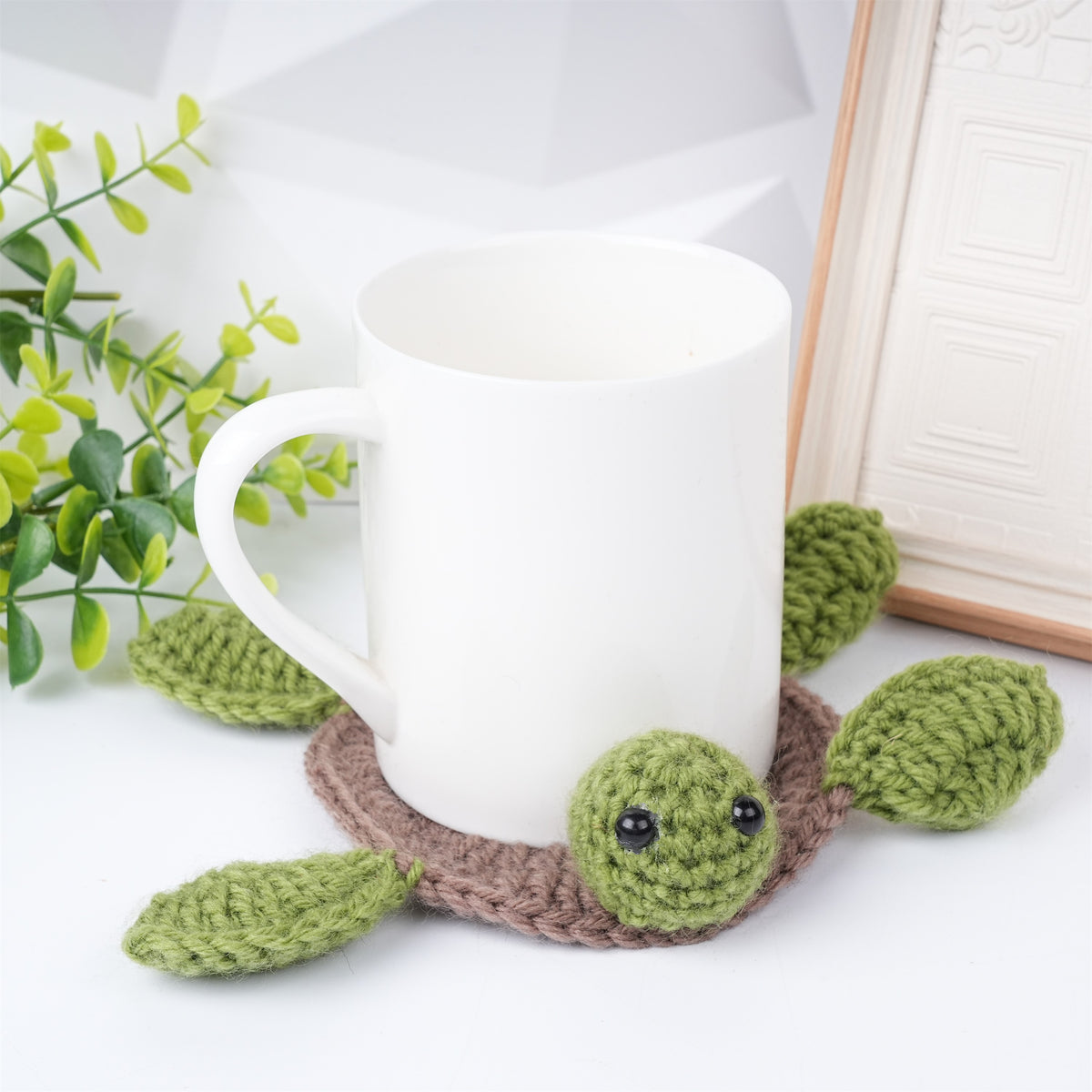 Crochet Turtle Cup Mat Insulated Coaster