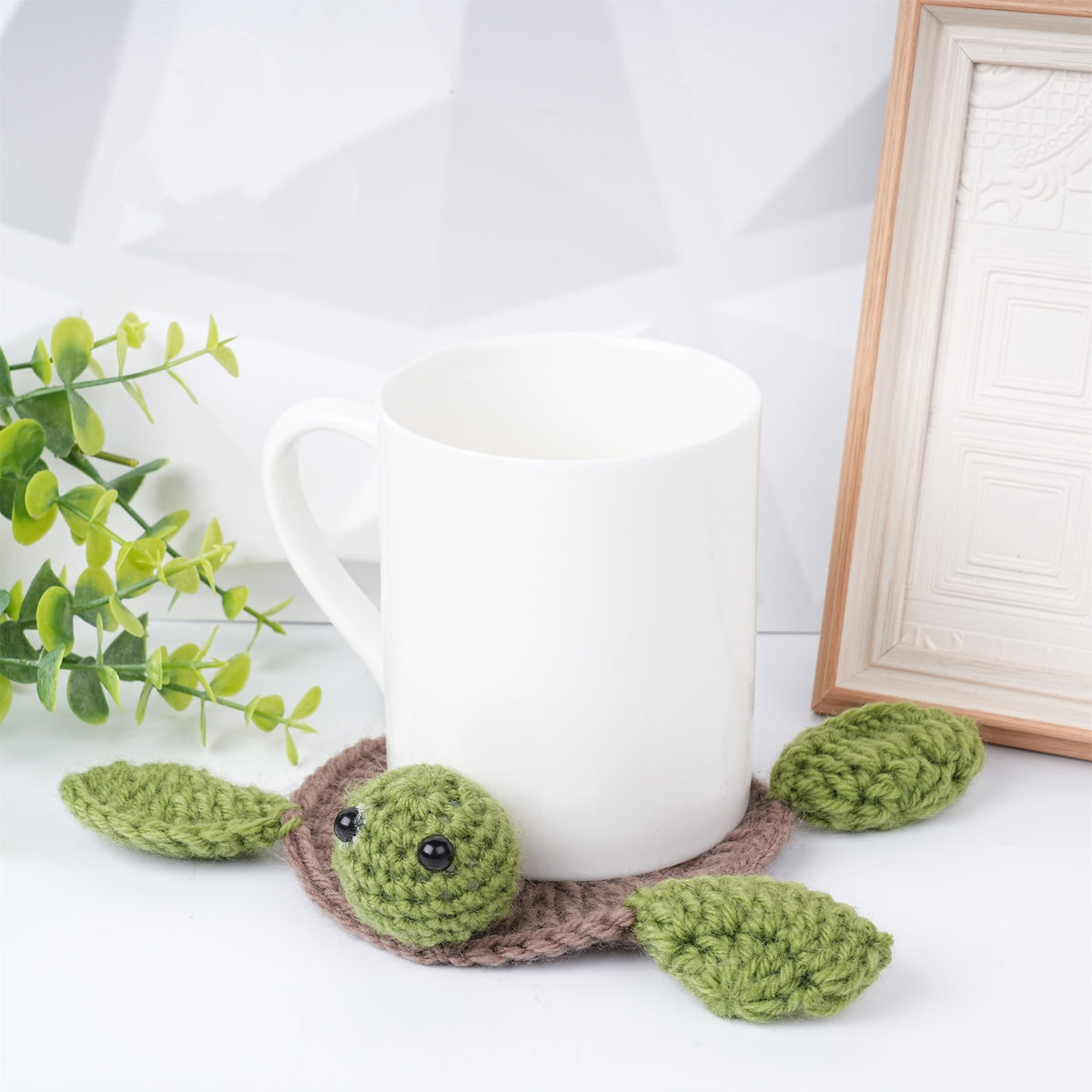 Crochet Turtle Cup Mat Insulated Coaster