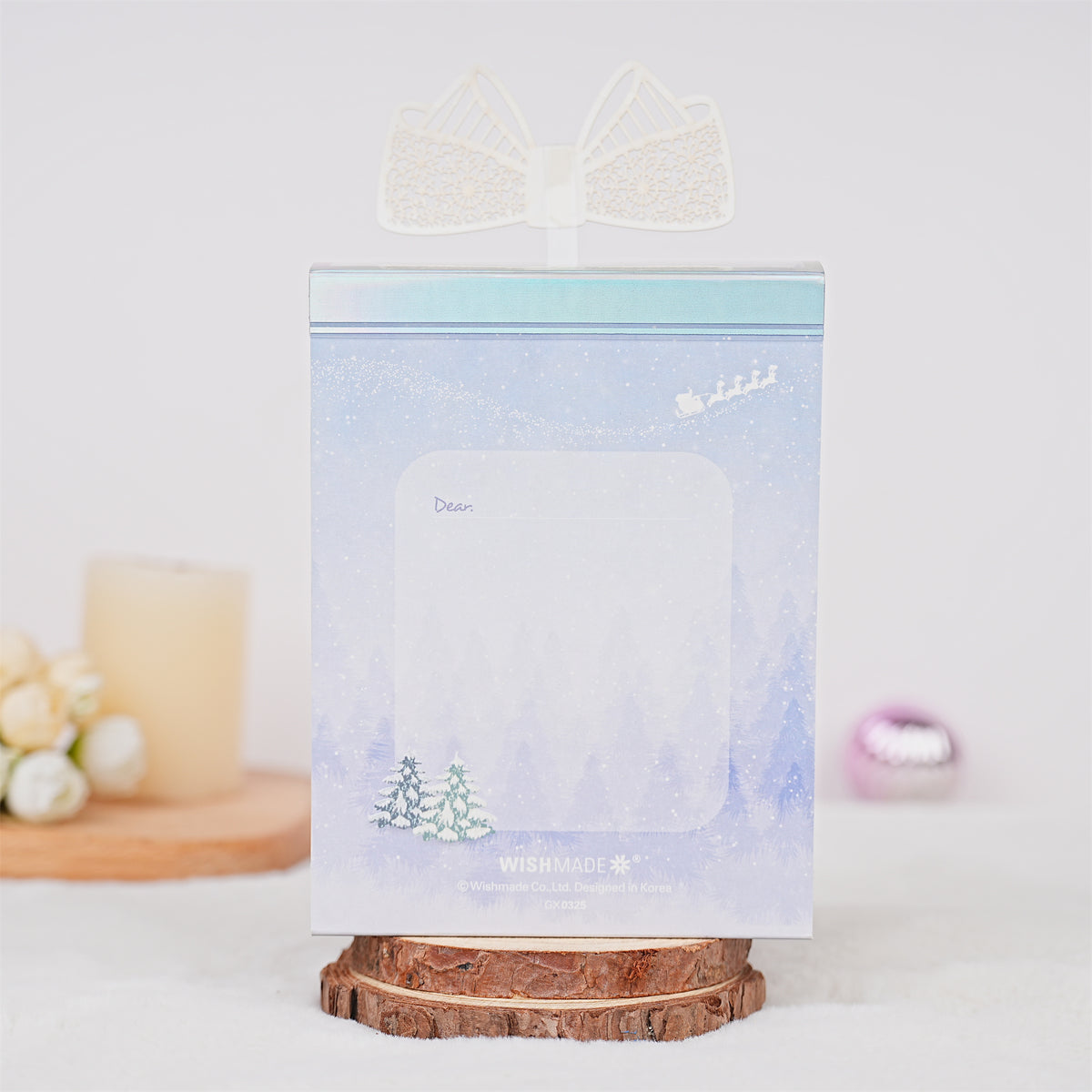 Snowflake Treein a box Christmas Card