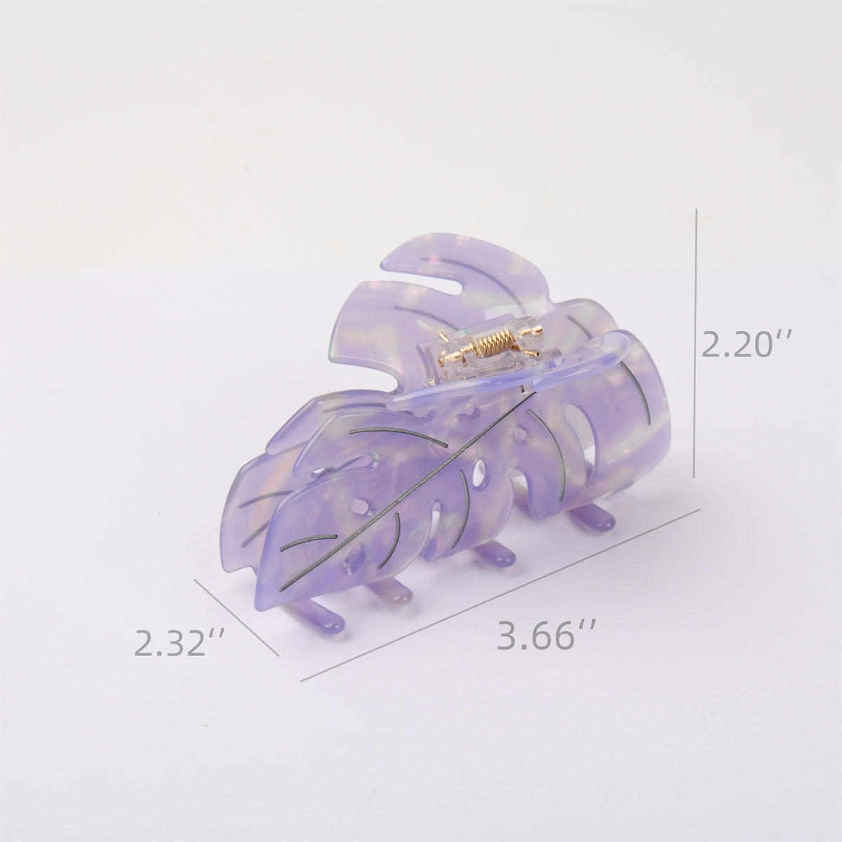 Monstera Leaf Hair Claw,Unique Leaf Shape Acetate Hair Clip Claw,Medium hair claw,Gift for Her