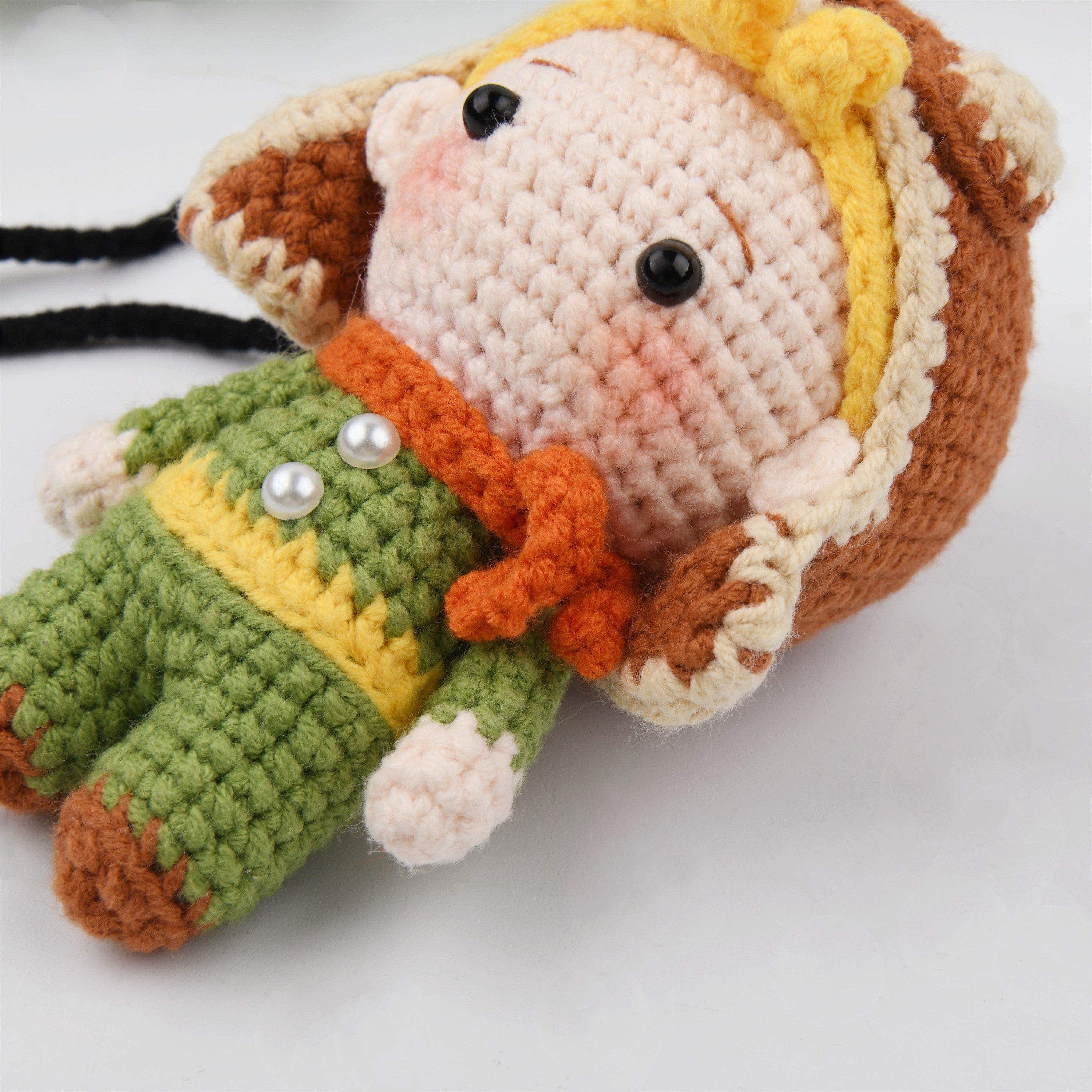 Kawaii Crochet Little Prince Ornament,Car Hanging Decor