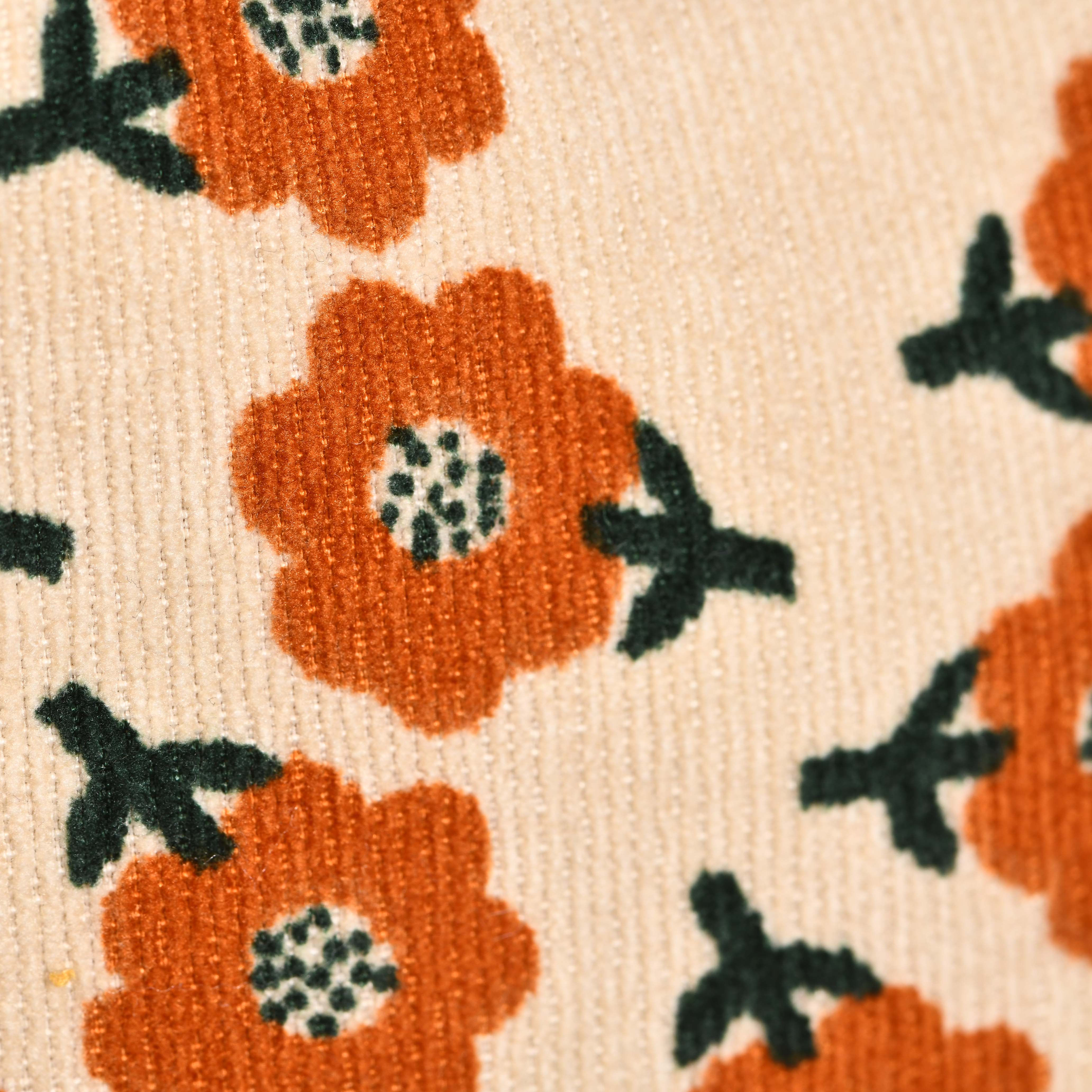 Small Flowers Corduroy Totes,Cute Handmade Purse