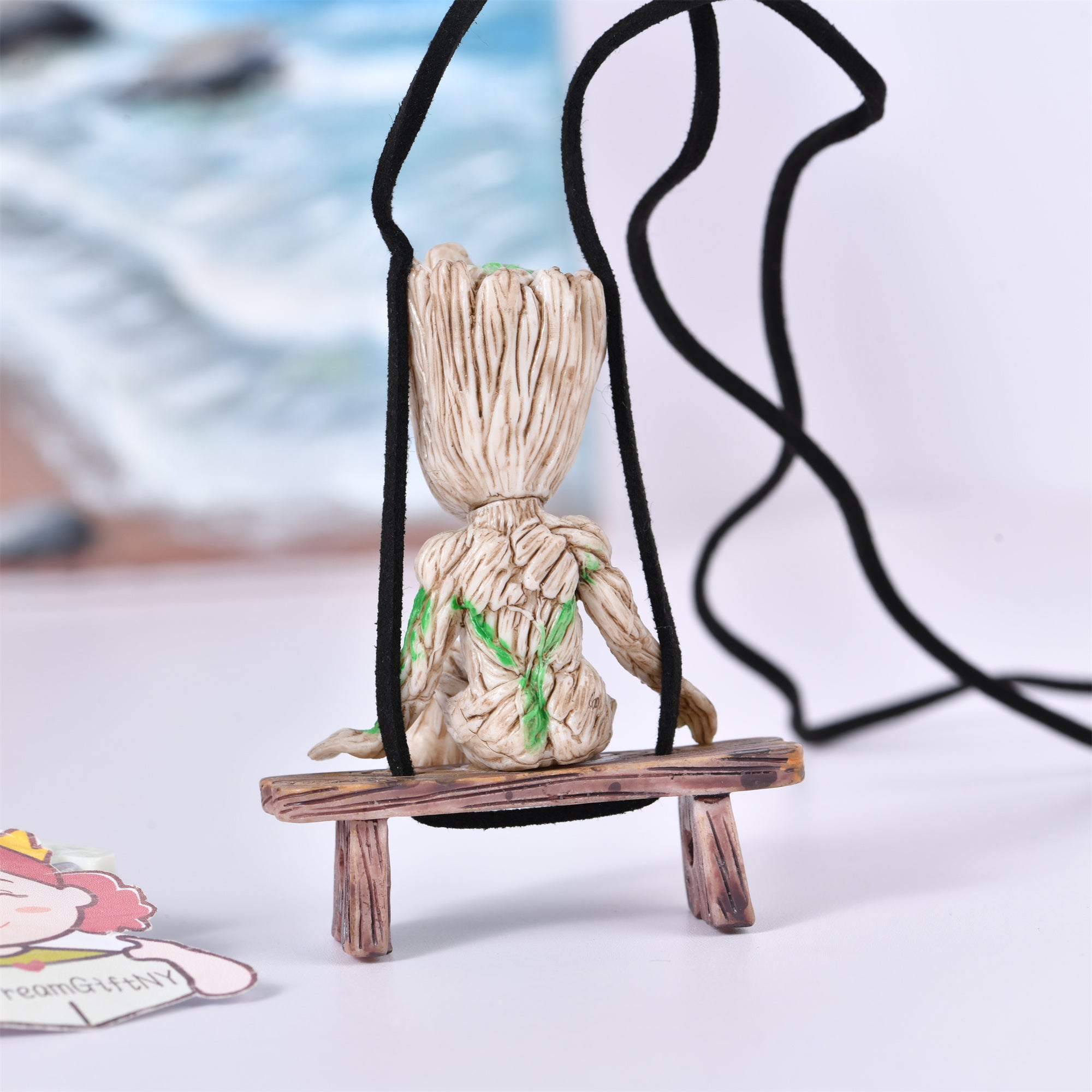Resin Anime Swing Car Pendant,Interior Mirror Ornament,Car Accessories for Men,Birthday Gift
