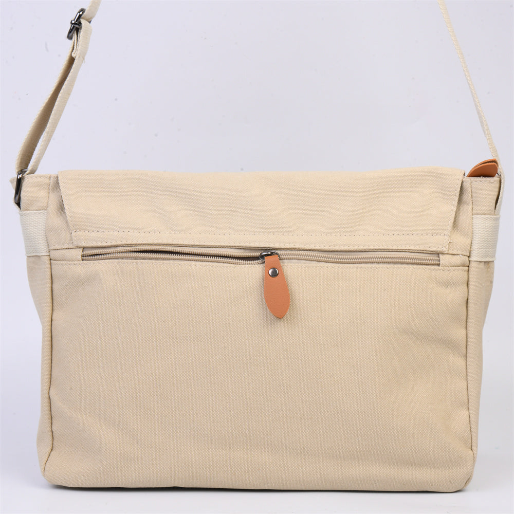 Large Totoro Canvas Satchel Bag, Japanese School Handbag