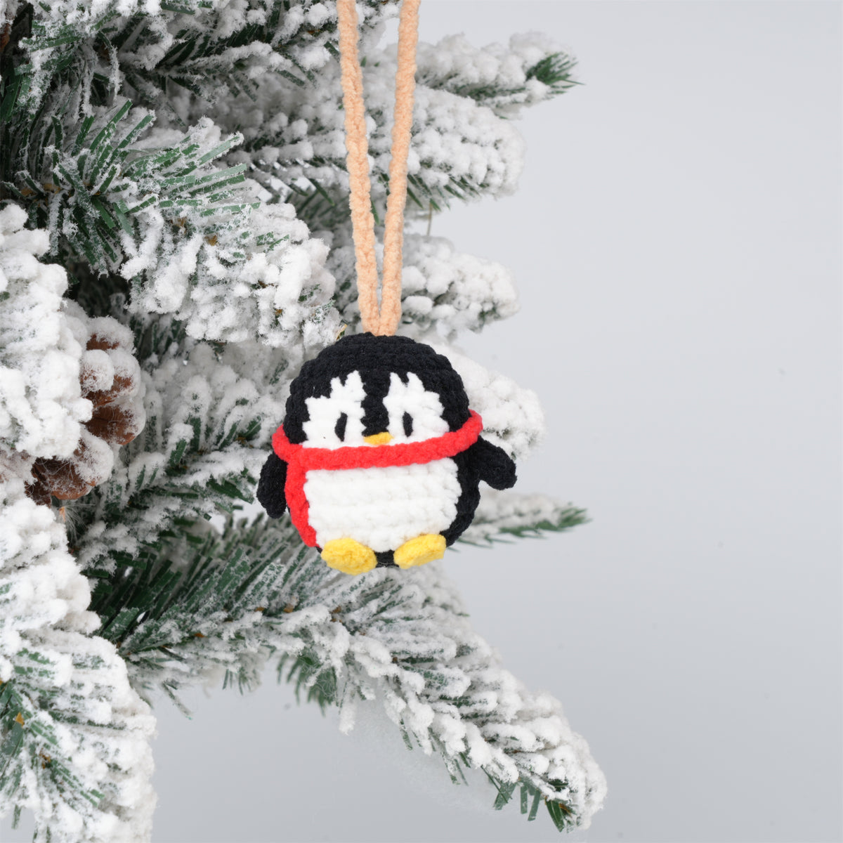 Crochet Christmas Tree Hanging Decoration, Mini Xmas Ornaments