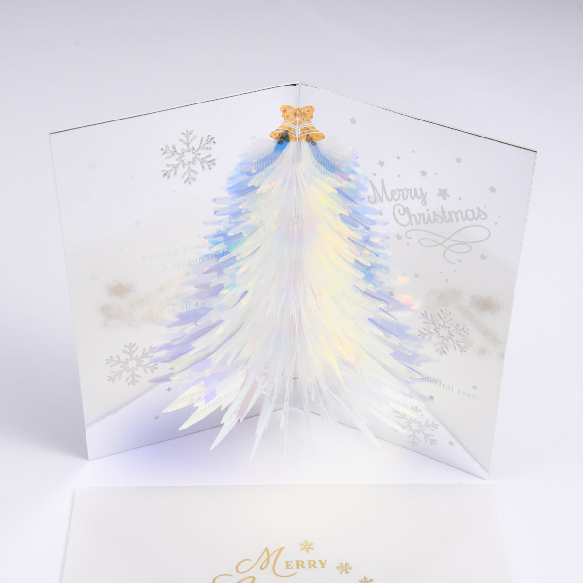 Silver Christmas Tre Pop Up Card
