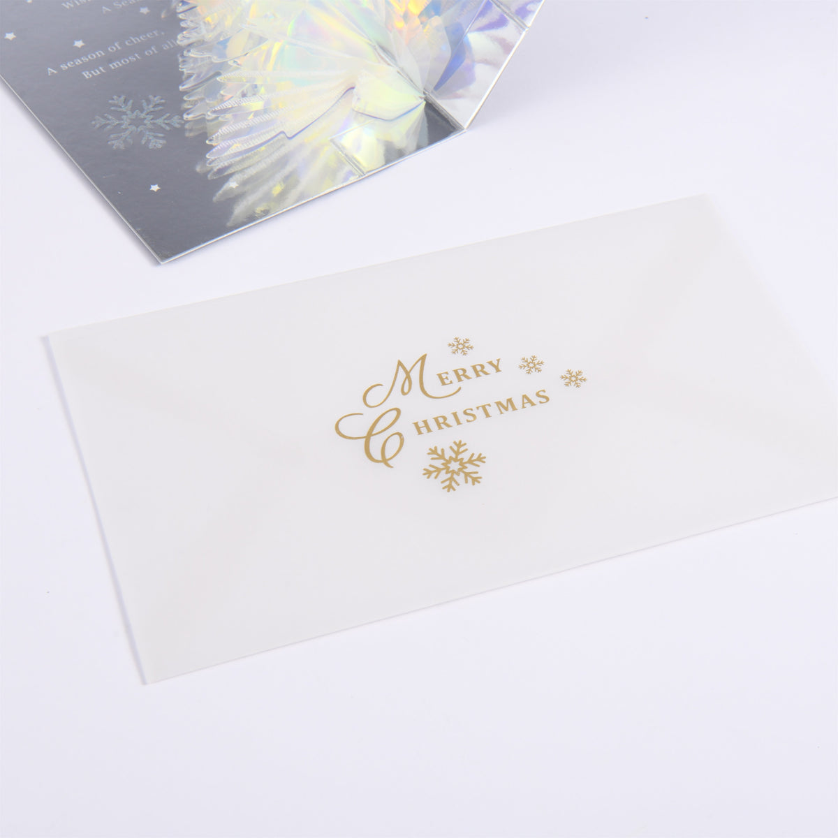 Silver Christmas Tre Pop Up Card