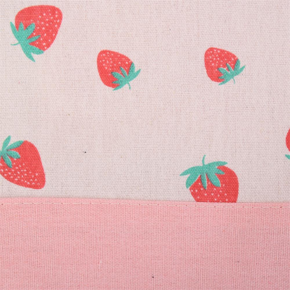 Apple Strawberry Orange Pear Cotton Linen Totes, Fruit Lunch Bag, Back to School