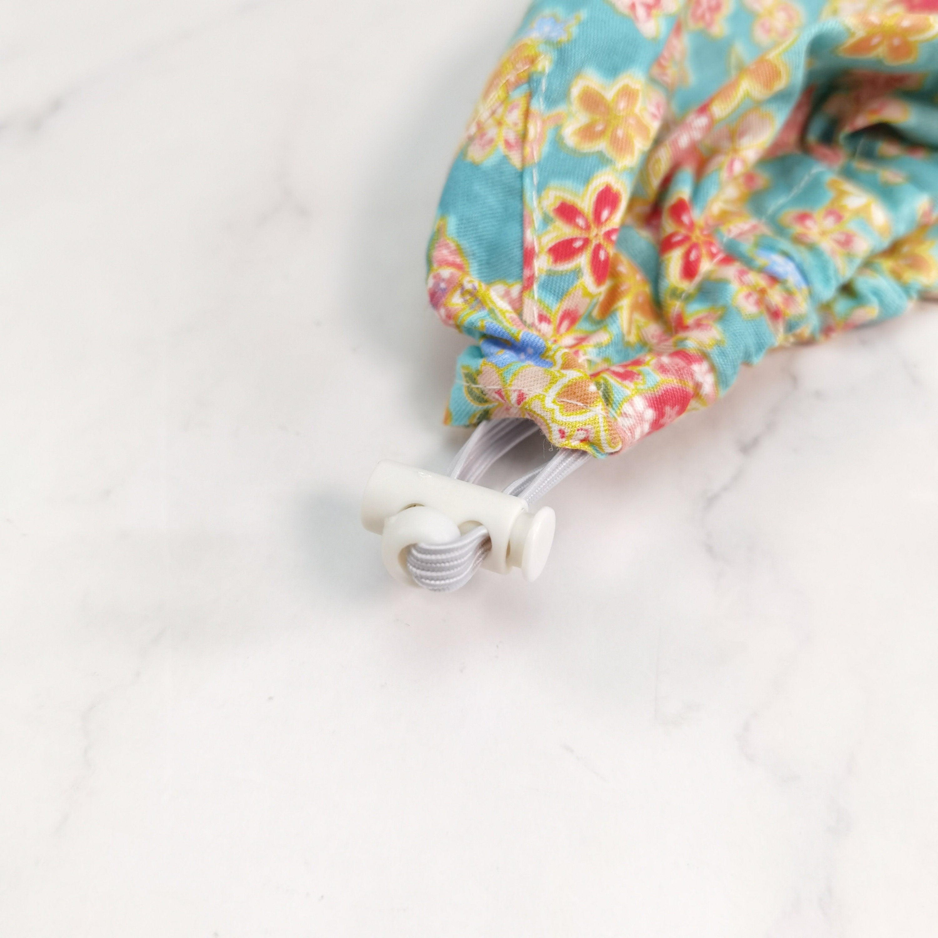 Gold Floral Bouffant Scrub Cap