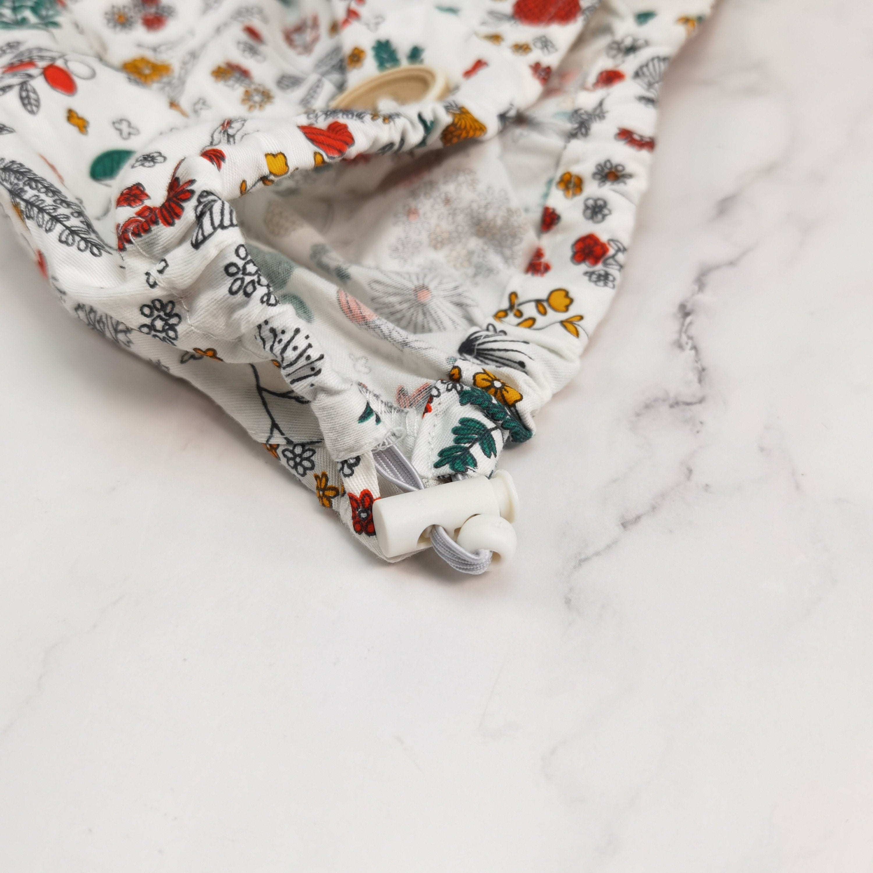 Fully Flowers Print Bouffant Scrub Cap