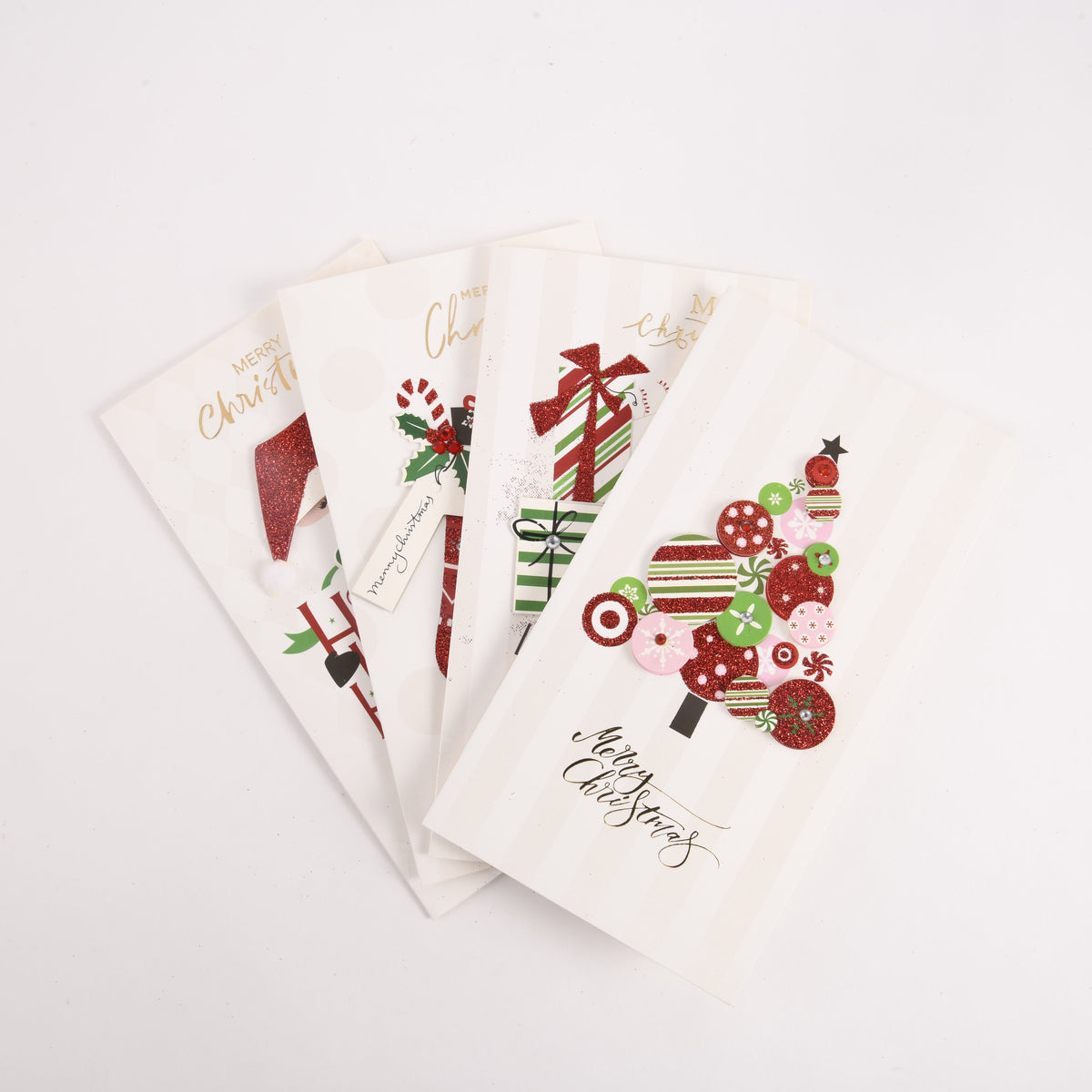 Mini Christmas Card Set - 4pcs