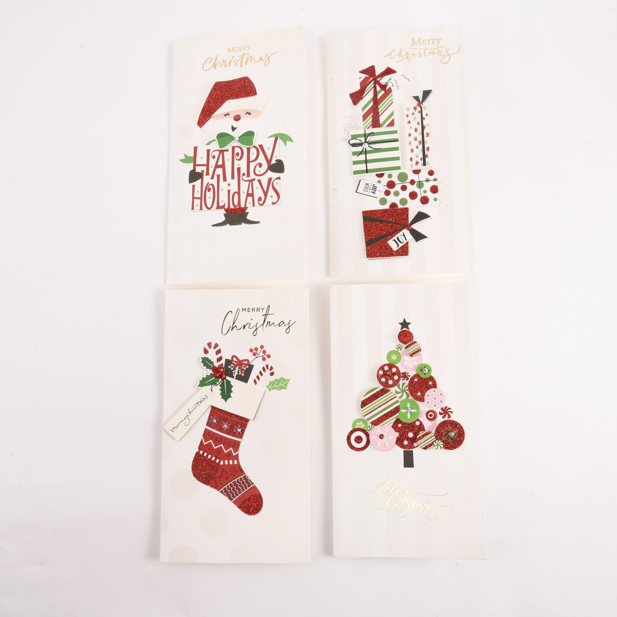 Mini Christmas Card Set - 4pcs