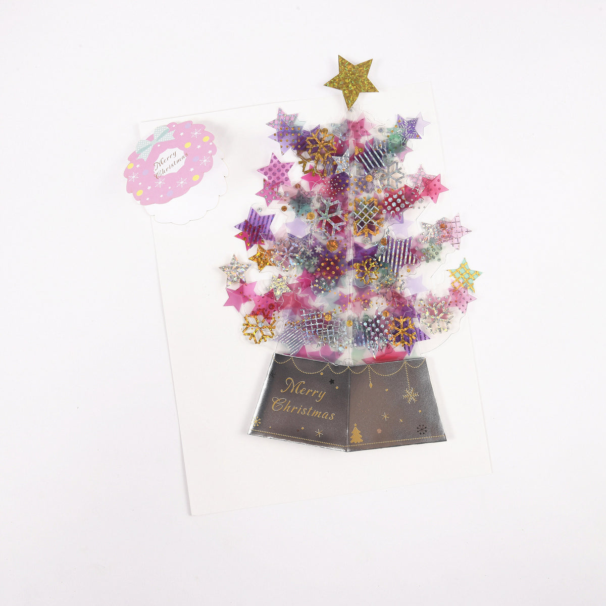 3D Crystal Christmas Tree Pop Up Card
