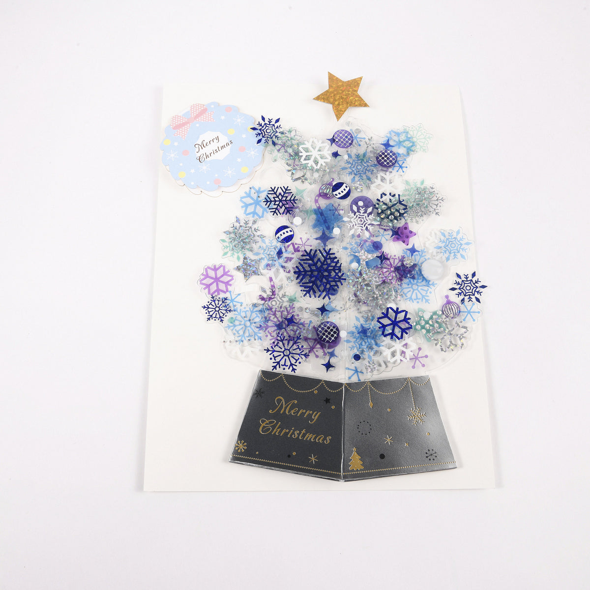 3D Crystal Christmas Tree Pop Up Card