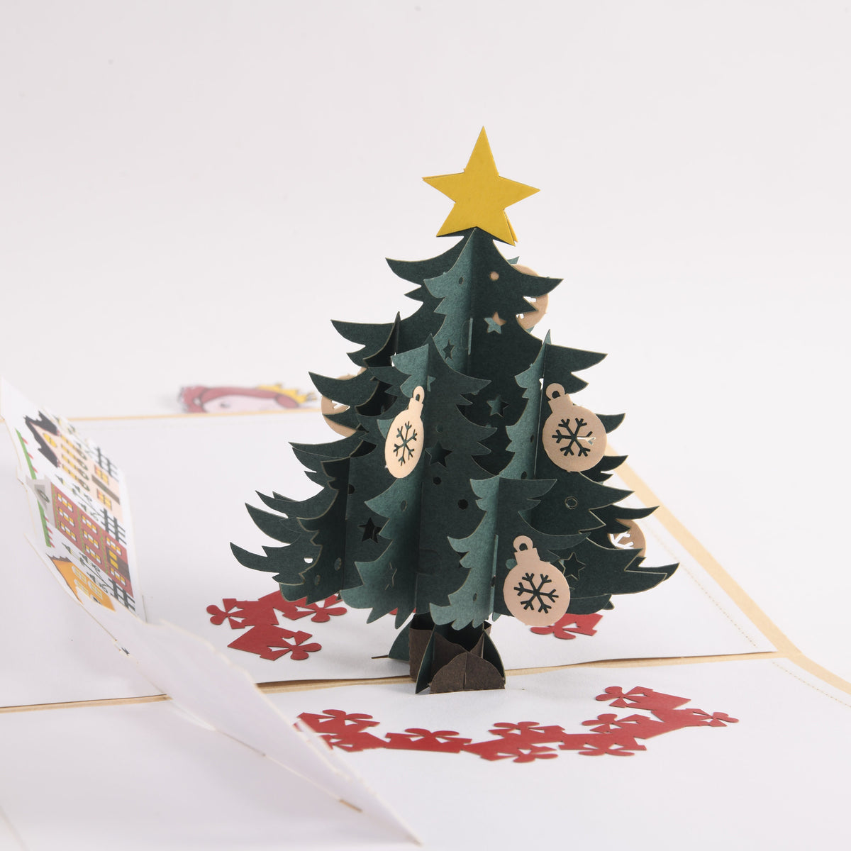 Green Christmas Tree Pop Up Card