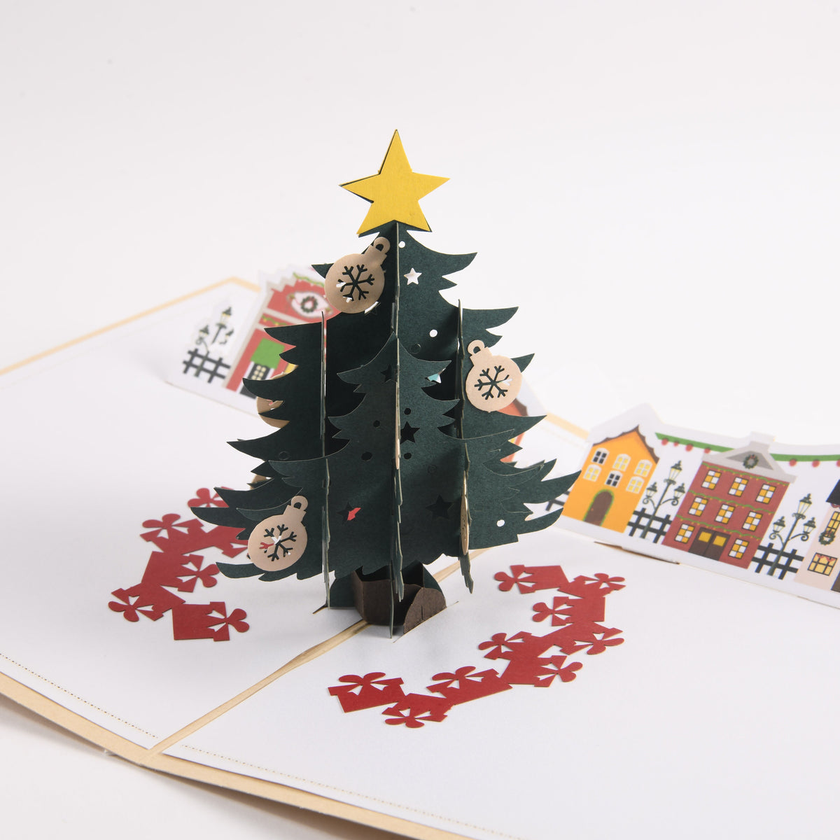 Green Christmas Tree Pop Up Card