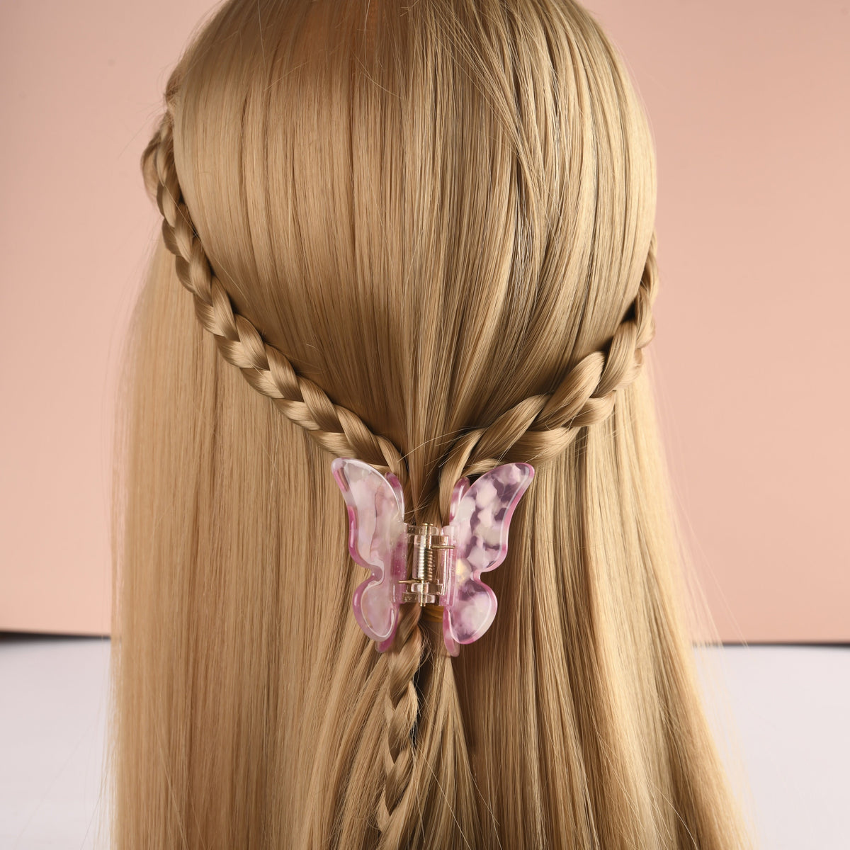 Sparkly Butterfly Shaped Claw Clip - 1.9"