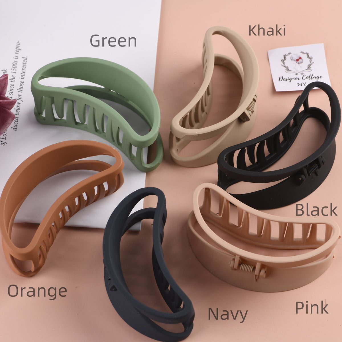 Semi-arched shape Hair Claws