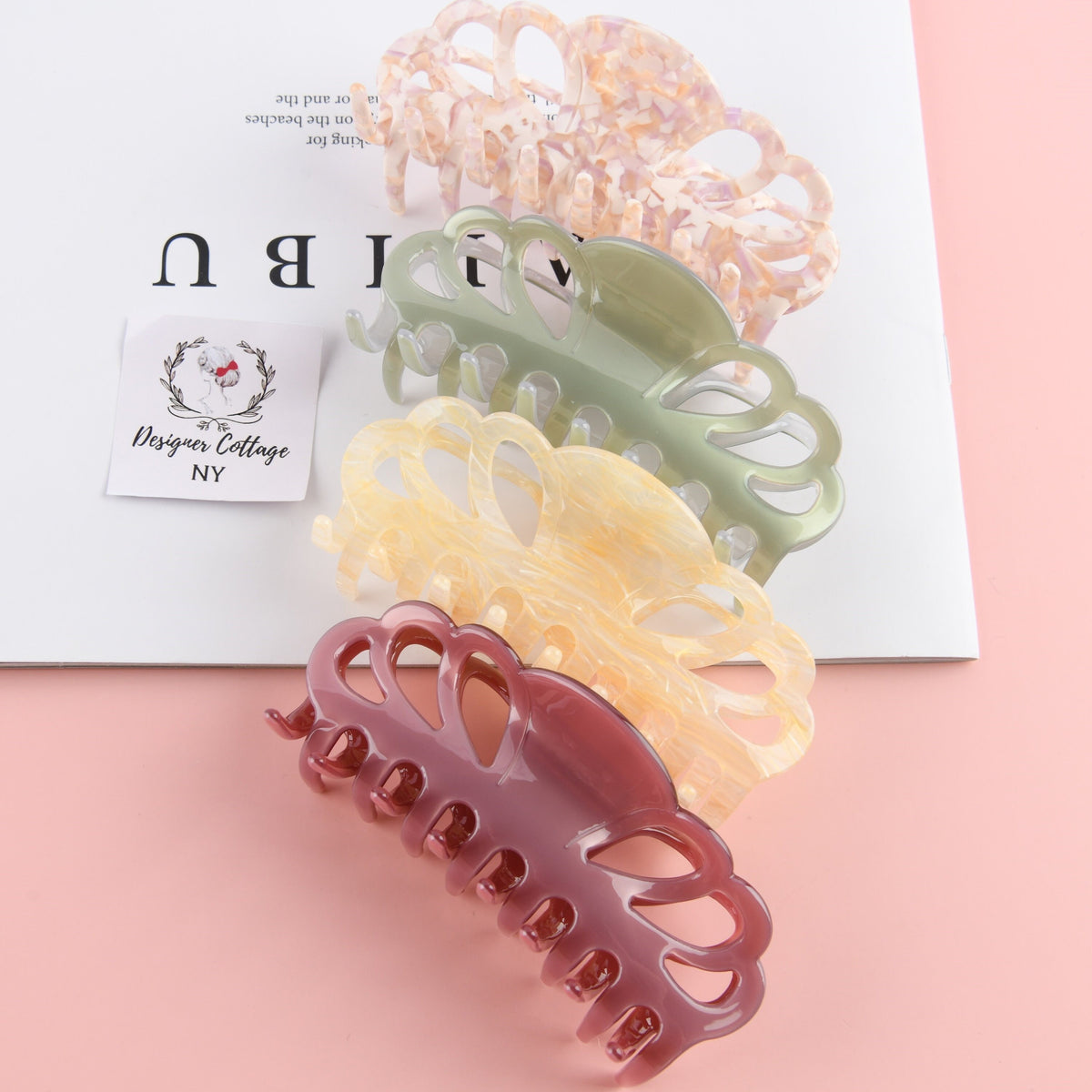 Small Acetate Hair Clip For Women
