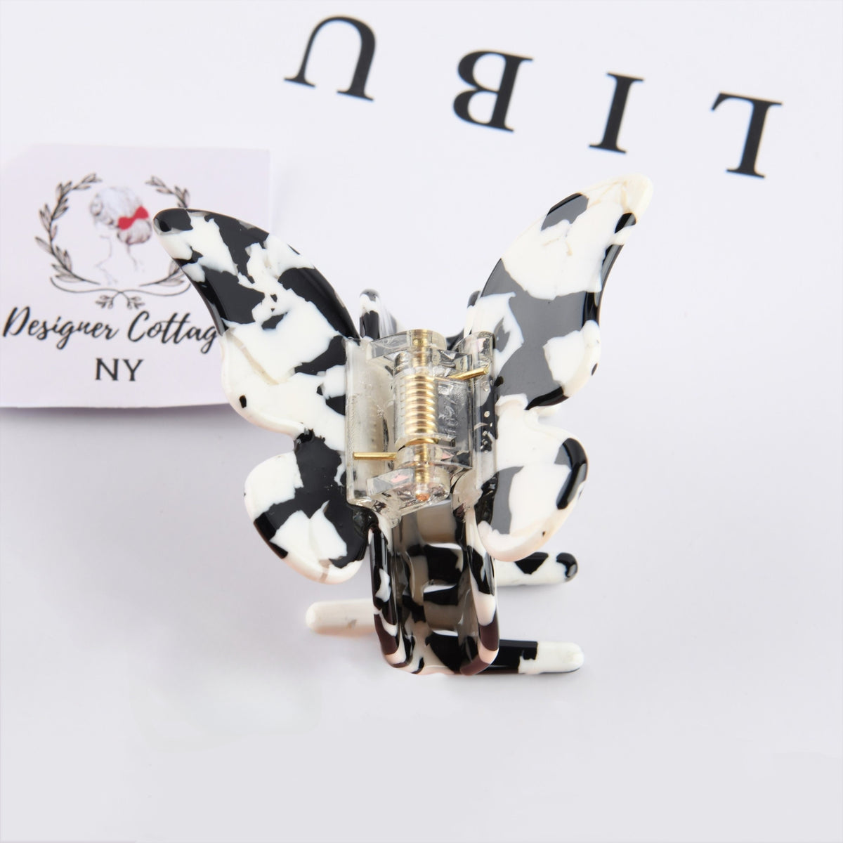 Cow Print Acetate Hair Clip,Ponytail Clamps,Fashion Girlish Hair Clip