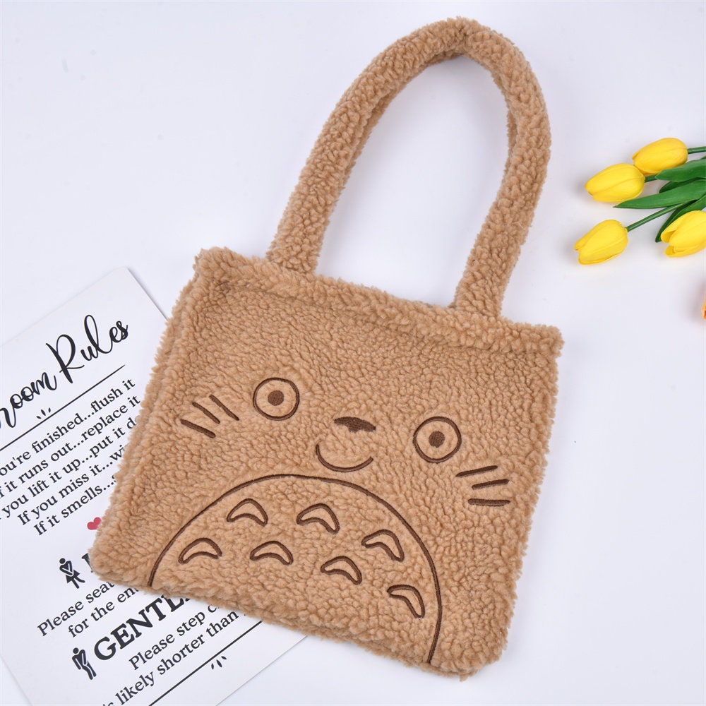 Cute Embroidery Totoro Tote Bag