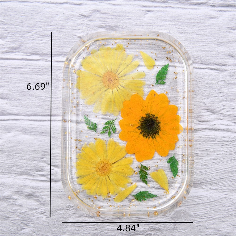 Resin Flower Coasters with Real Dried Flowers