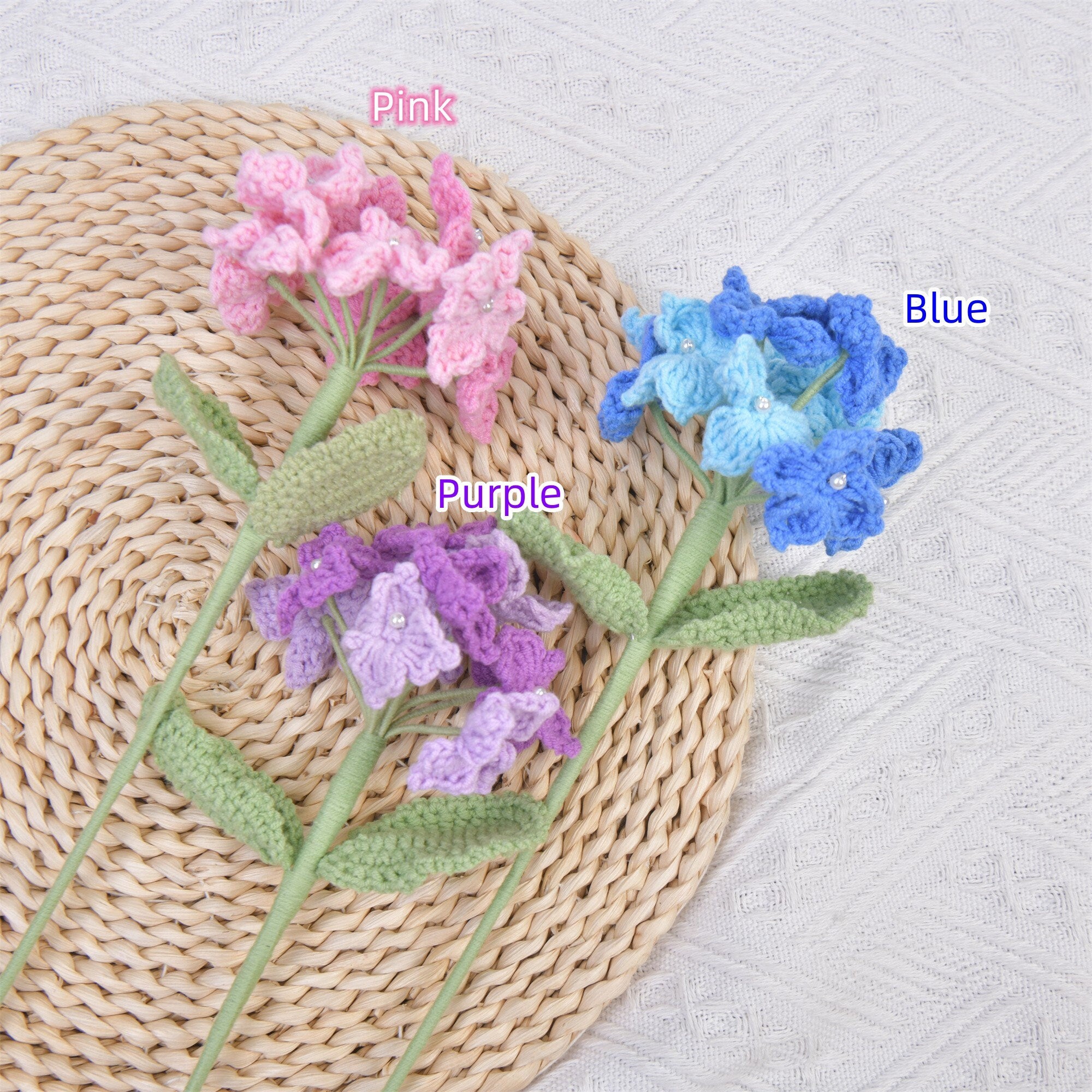 Handmade Knit Hydrangeas Flowers Crochet Bouquet