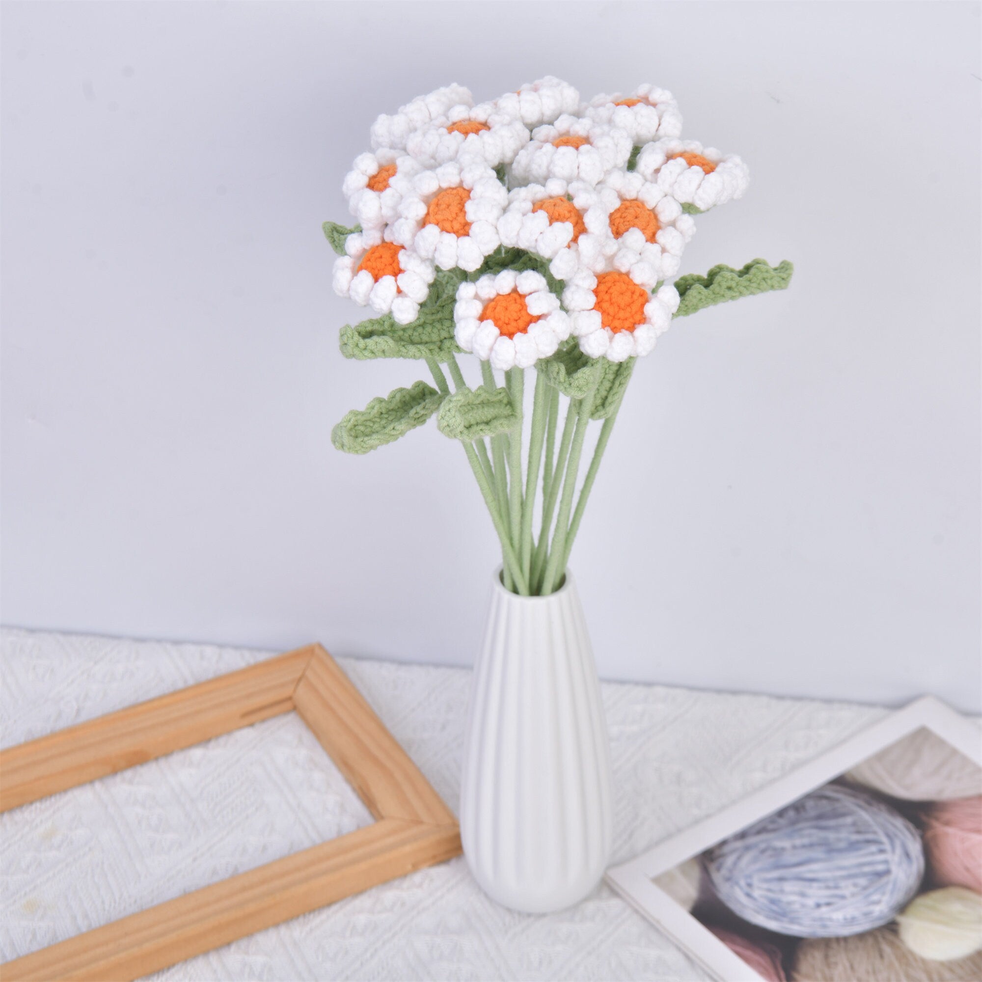 Handmade Daisy/Gerbera Crochet Bouquet