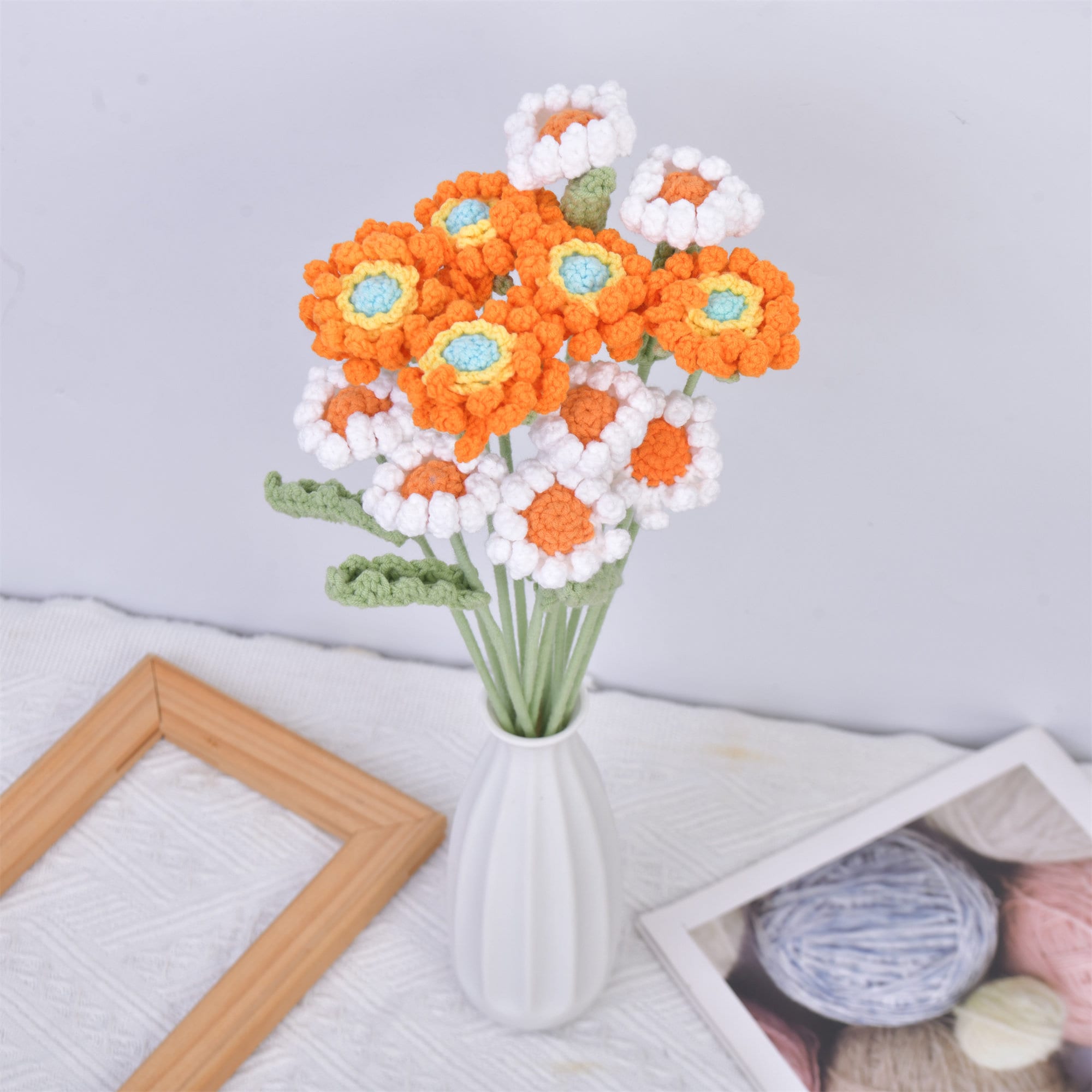 Handmade Daisy/Gerbera Crochet Bouquet