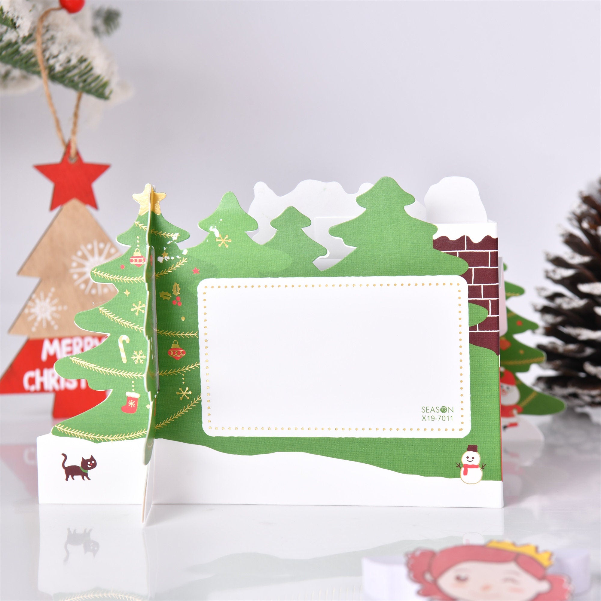 3D Pop Up Christmas Tree Card