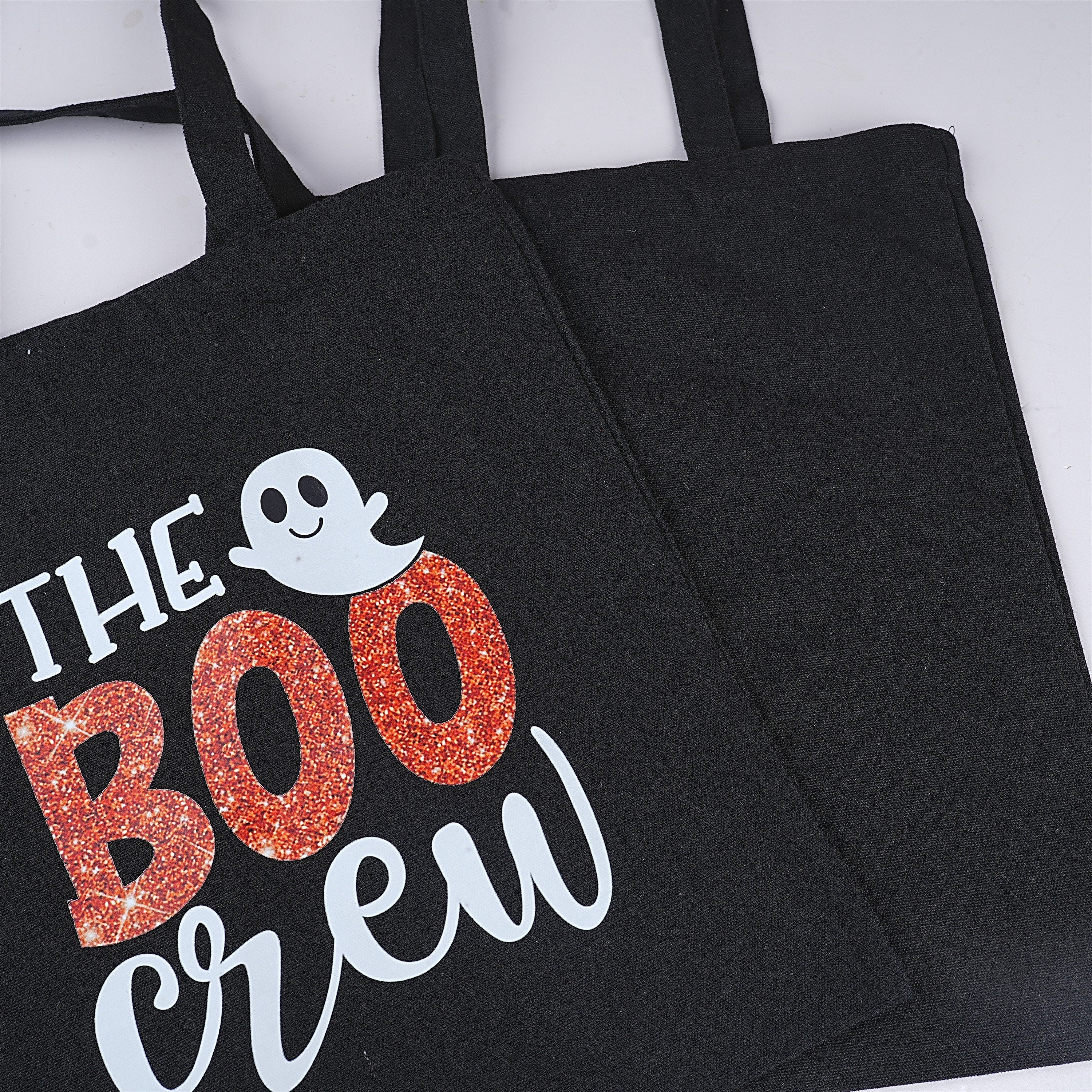 The Boo Crew Theme Cute Ghost Canvas Tote Bag