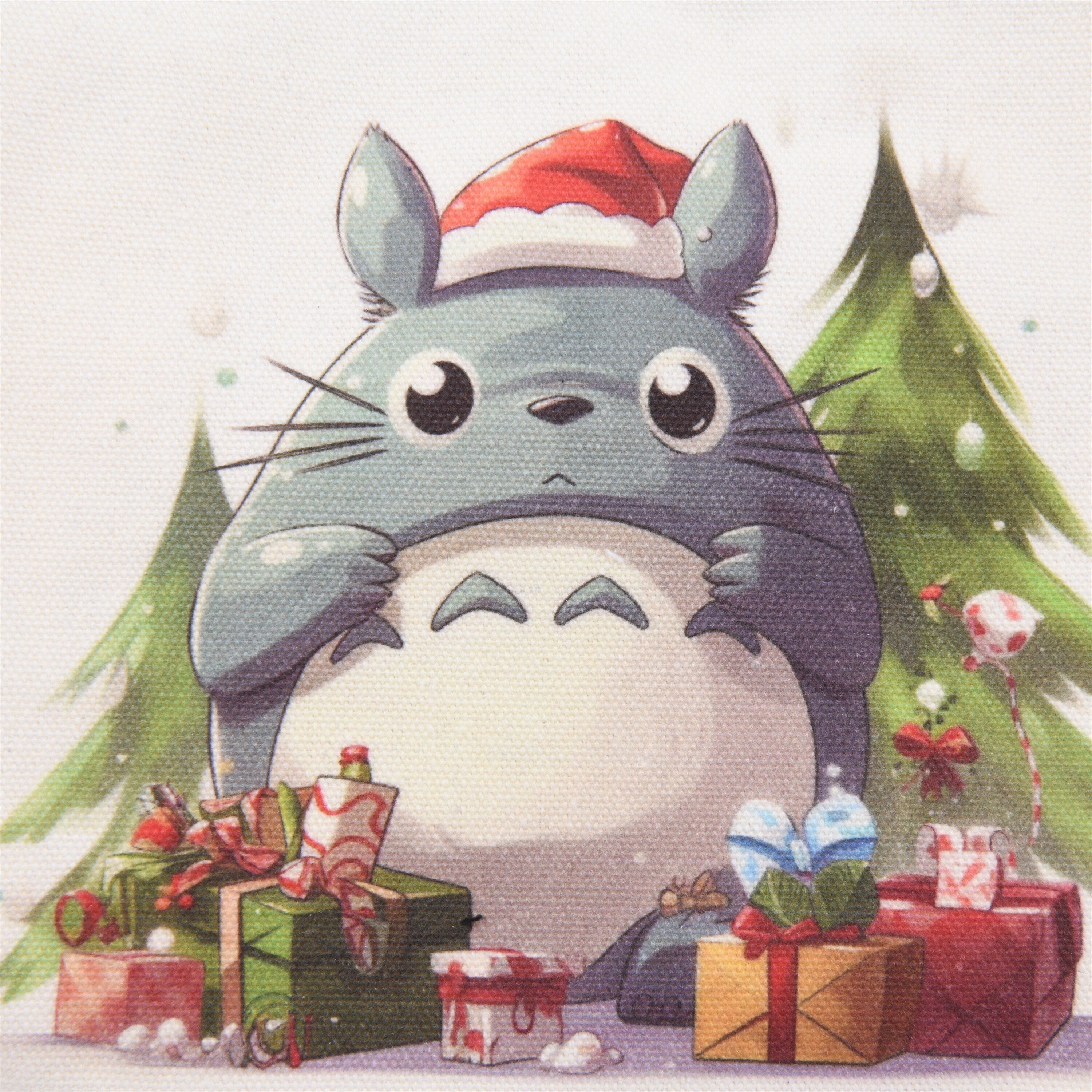 Handmade Totoro Gift Christmas Canvas Tote Bag