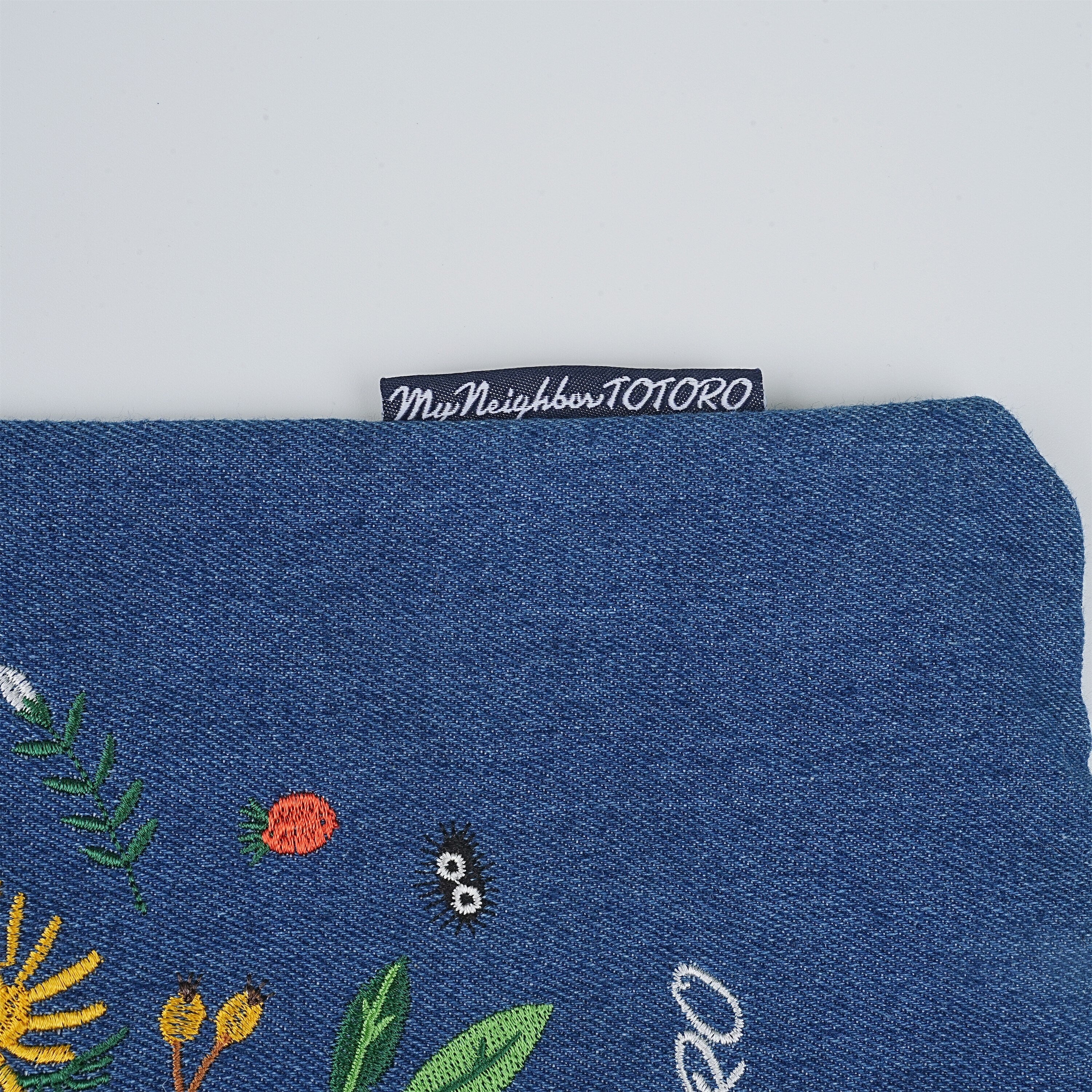 Embroidered Kiki's Delivery Service/My neighbor Totoro Denim Canvas Tote Bag