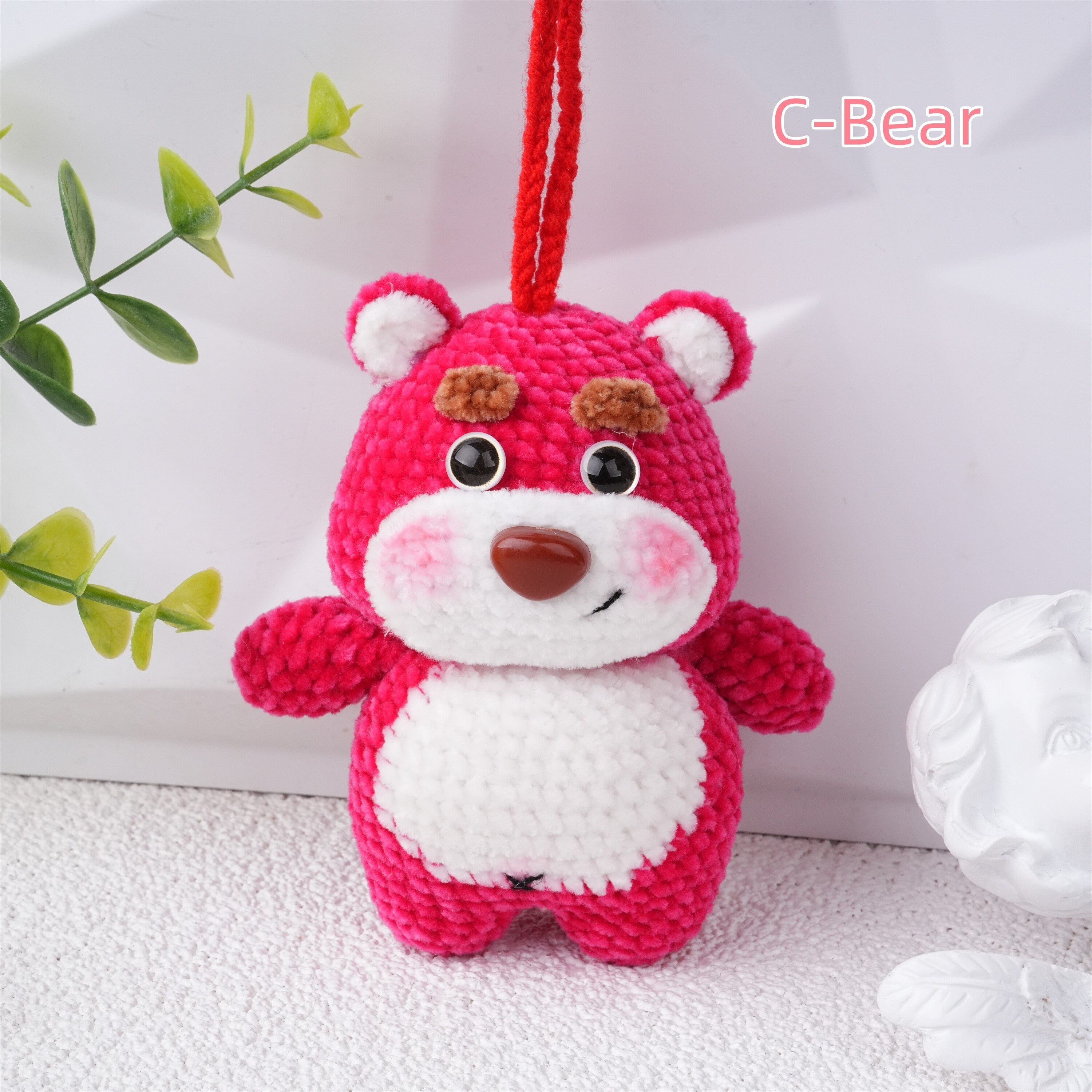 Handmade Cartoon Doll Car Pendant Crochet Oranment