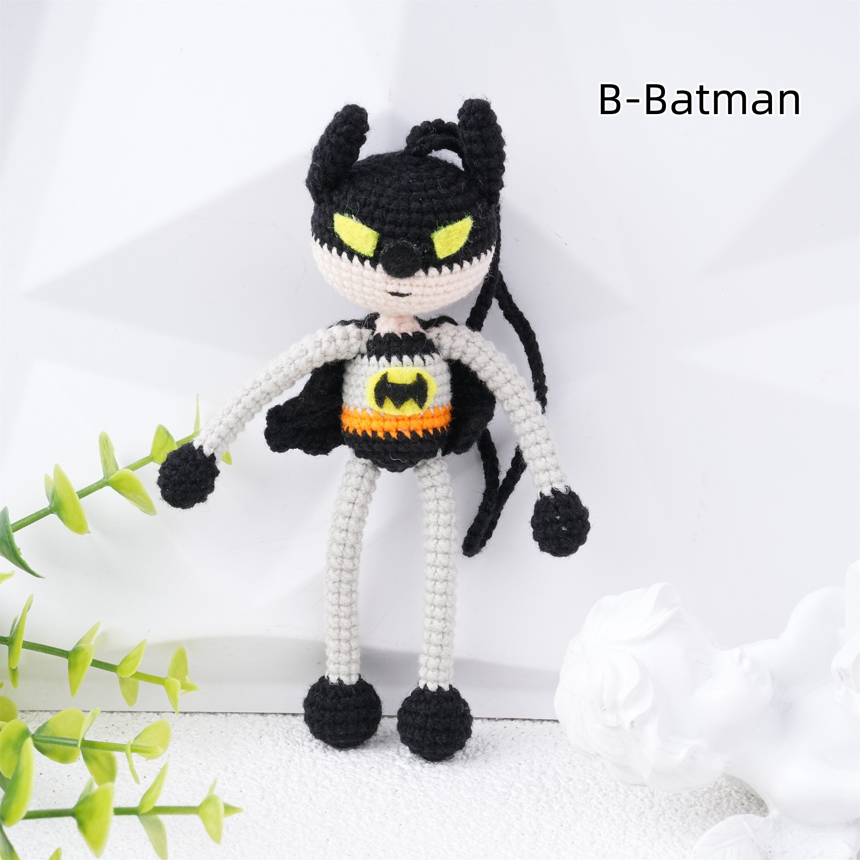 Handmade Spider Man Batman Crochet Doll Car Pendant Oranment